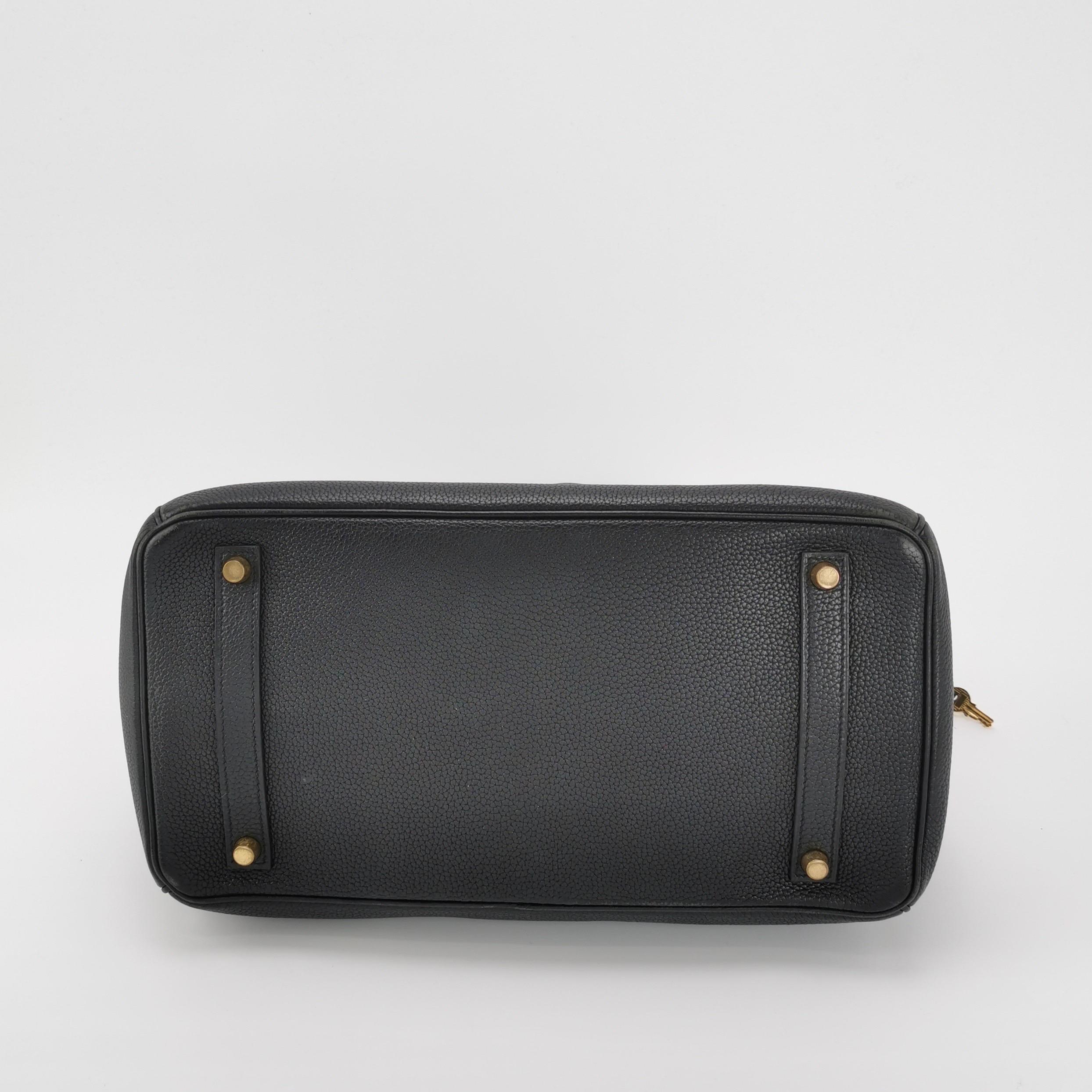Hermes Birkin 35 Black Togo calfskin leather gold hardware 2004 1