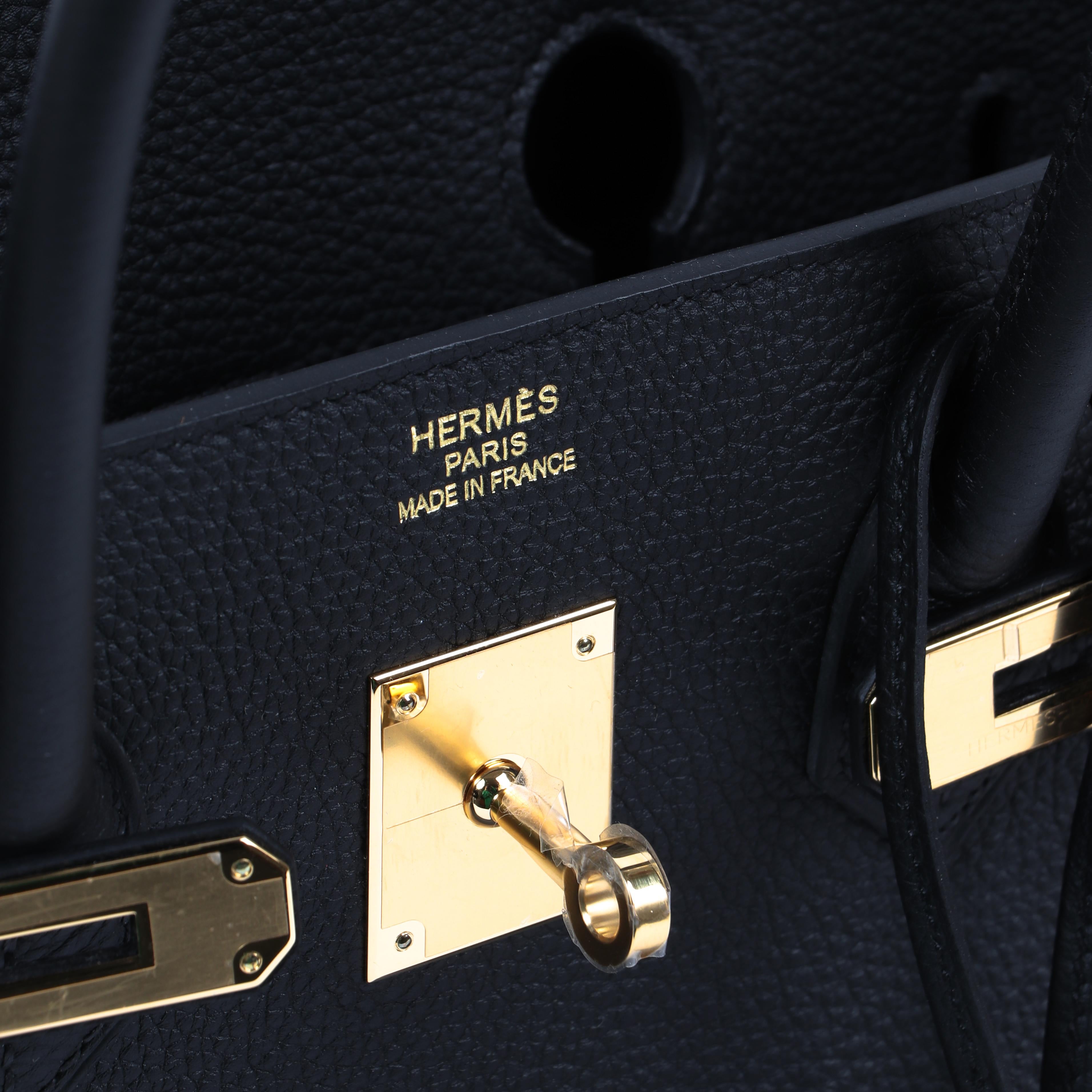  Hermès Birkin 35 Black Togo GHW Unisexe 