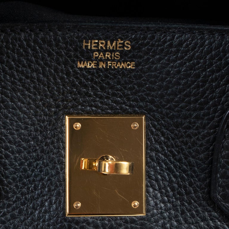 Hermes Birkin Black 35cm, Togo & Gold Hardware B187