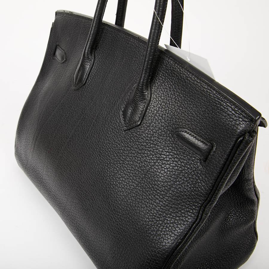 HERMES Birkin 35 Black Togo Leather Bag 3