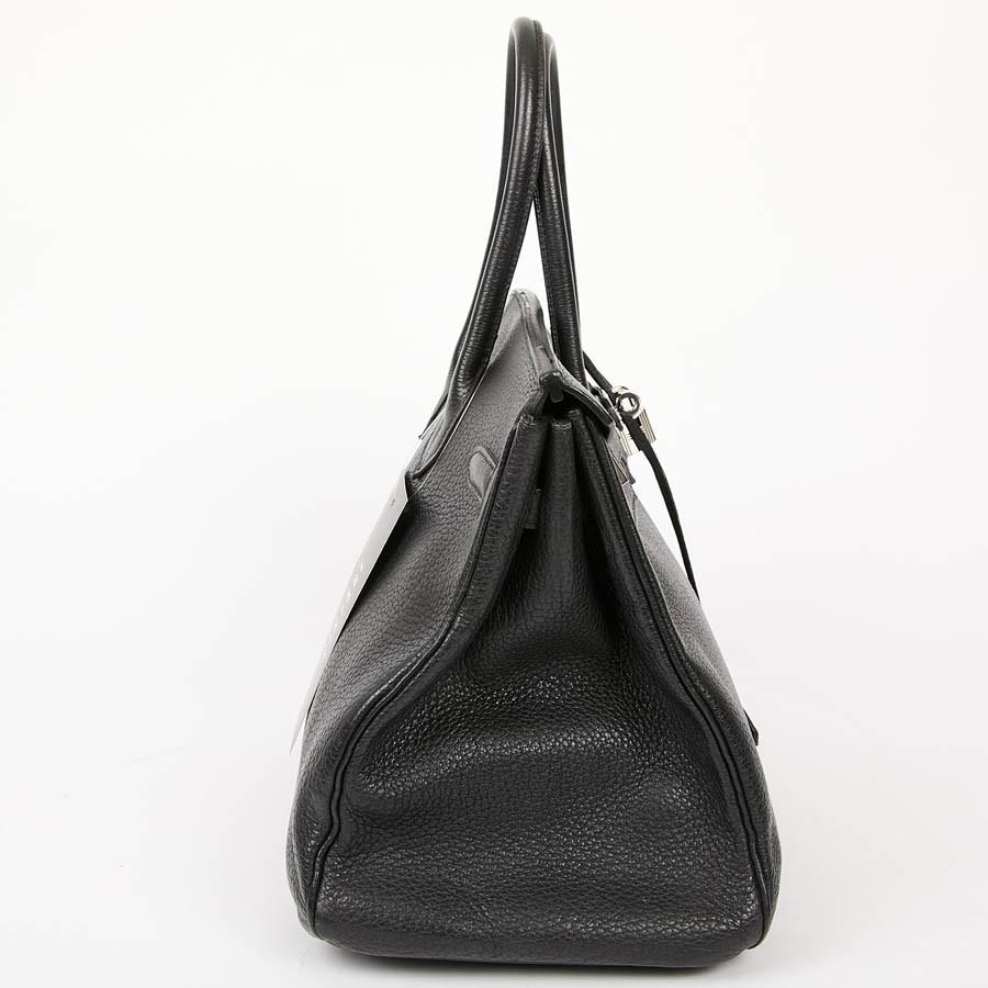 HERMES Birkin 35 Black Togo Leather Bag 1