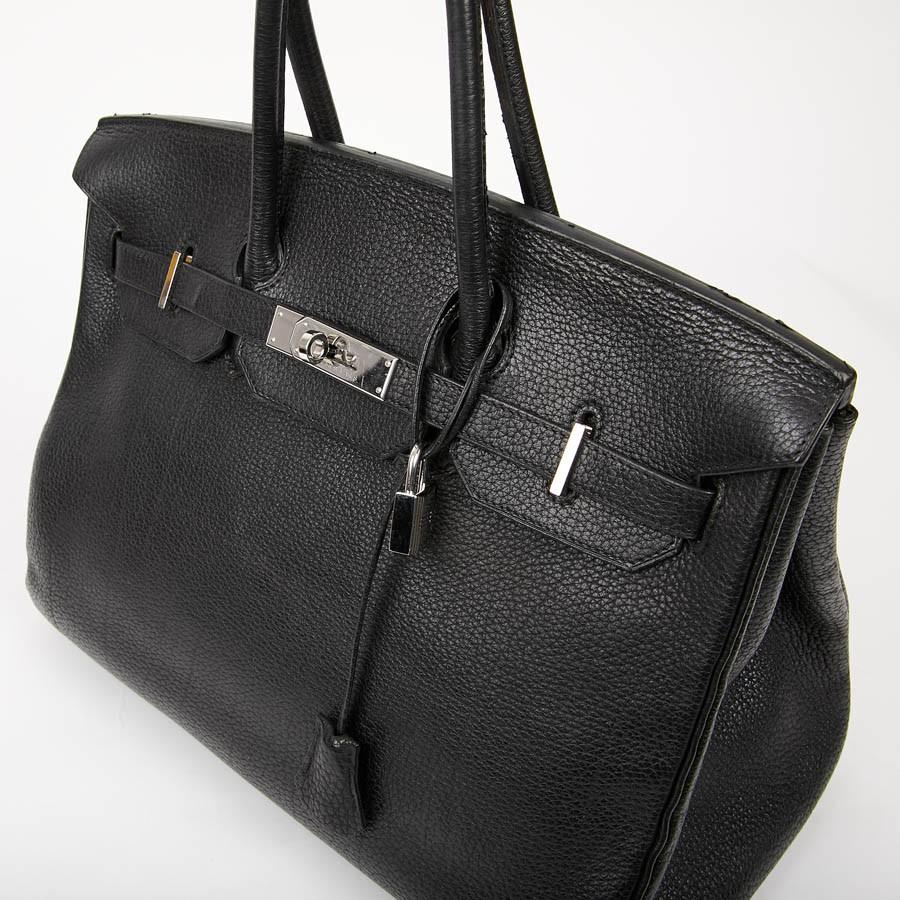 HERMES Birkin 35 Black Togo Leather Bag 2