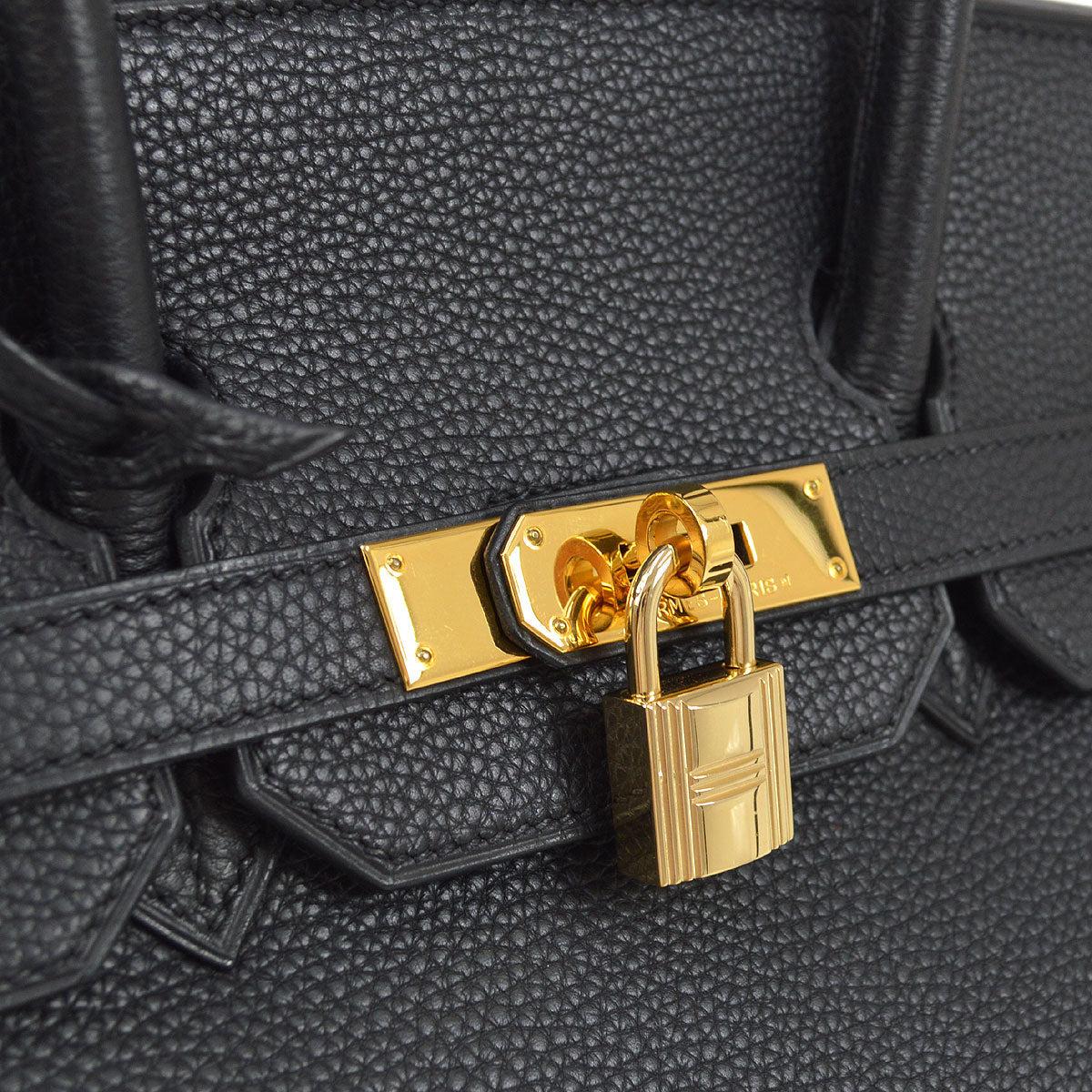 Hermes birkin 35 black togo leather gold cheap