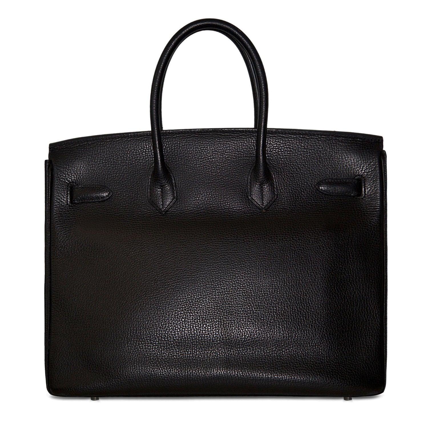 Hermès Birkin 35 Black Togo PHW In Good Condition For Sale In London, GB