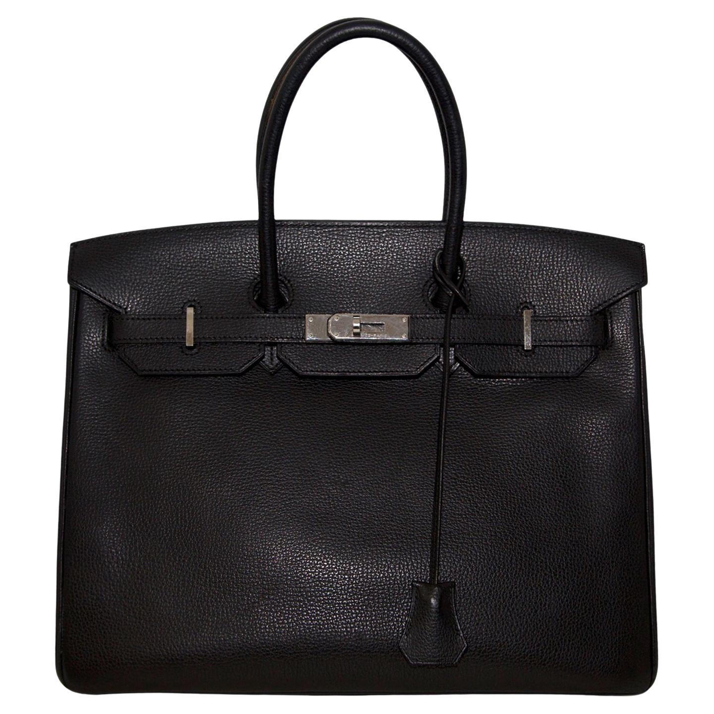 Hermès Birkin 35 Black Togo PHW For Sale