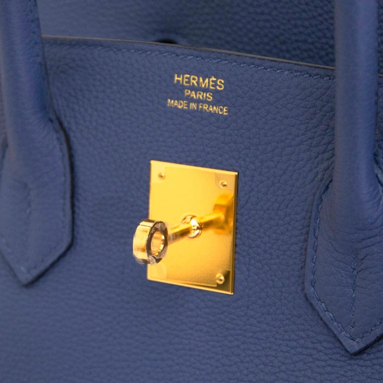 Women's or Men's Hermès Birkin 35 Bleu Brighton Epsom GHW
