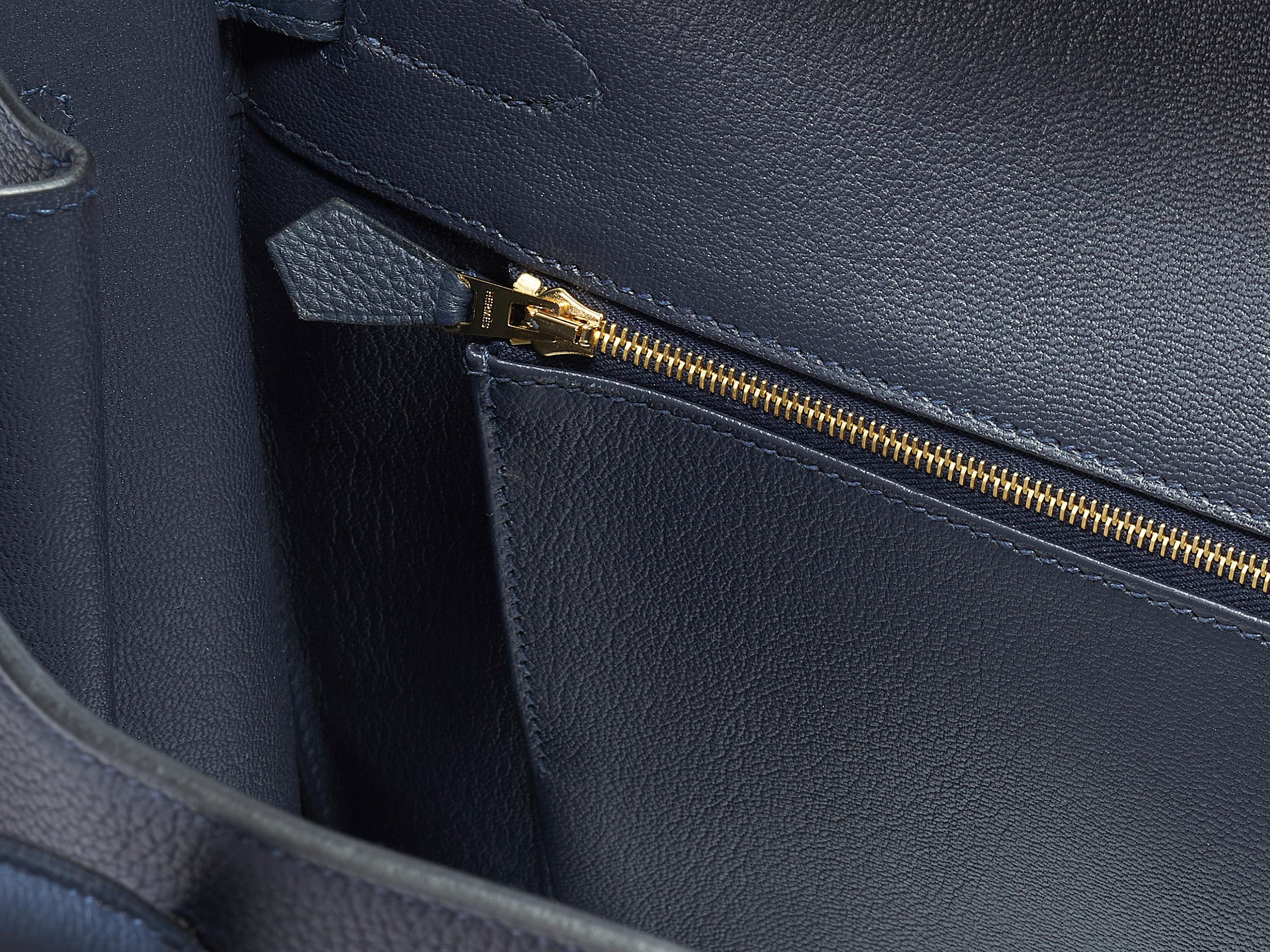 Hermès Birkin 35 Bleu Nuit Togo Gold Hardware 2