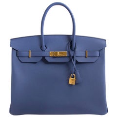 Hermès Birkin 35 Blue Brighton Epsom GHW