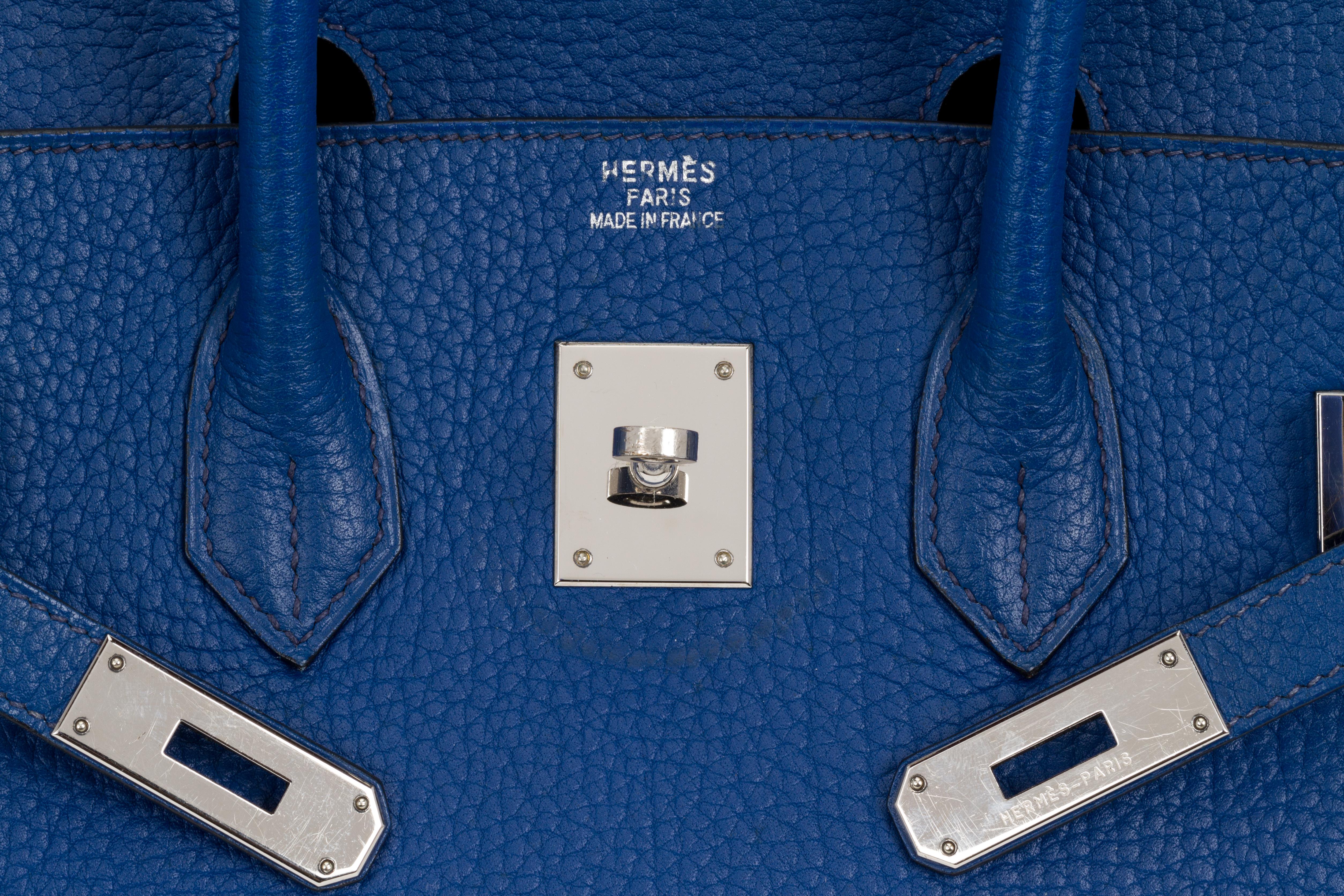 Hermes Birkin 35 Blue De France Togo 1