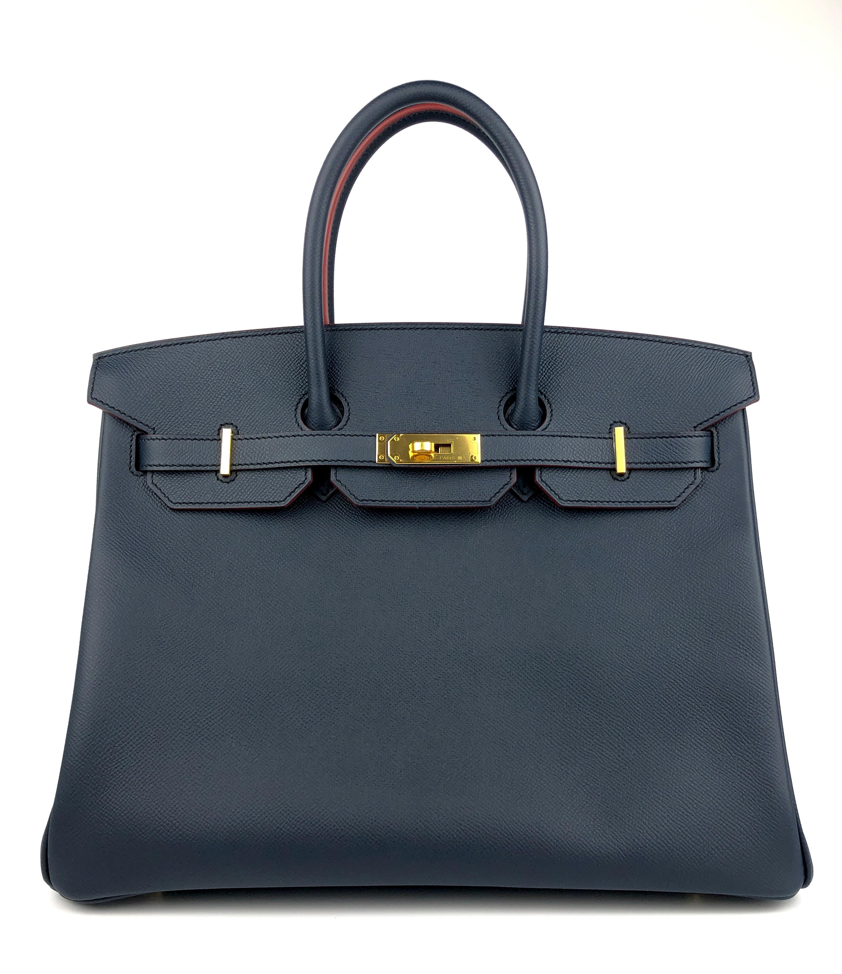 Beautiful Hermes Birkin 35 Black Togo Leather complimented by Gold Hardware. Pristine Condition with all plastic on hardware Perfect corner excellent structure! 2016 X Stamp. 

Shop with Confidence with Lux Addicts. Authenticity Guaranteed!