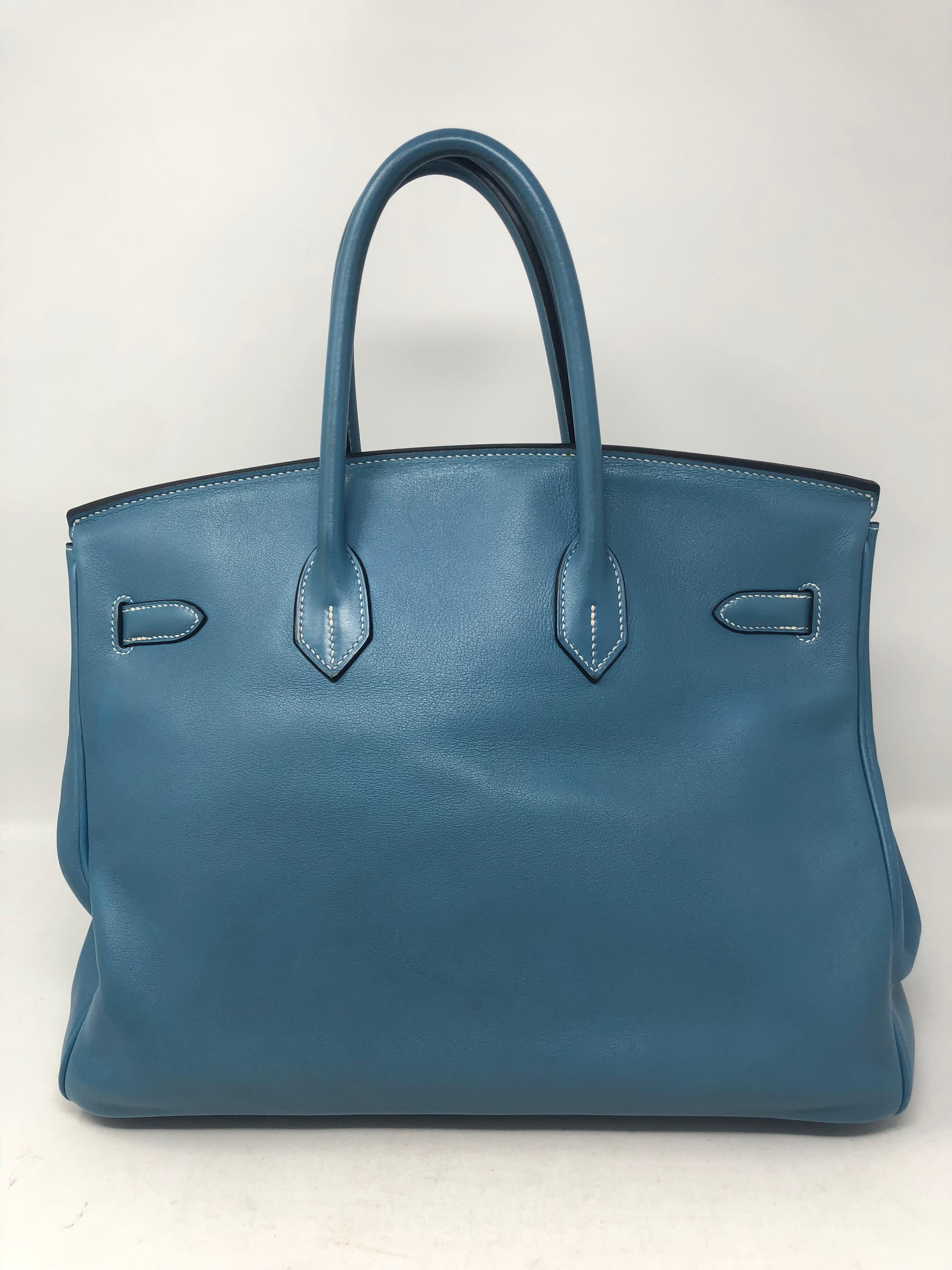 hermes birkin blue jean