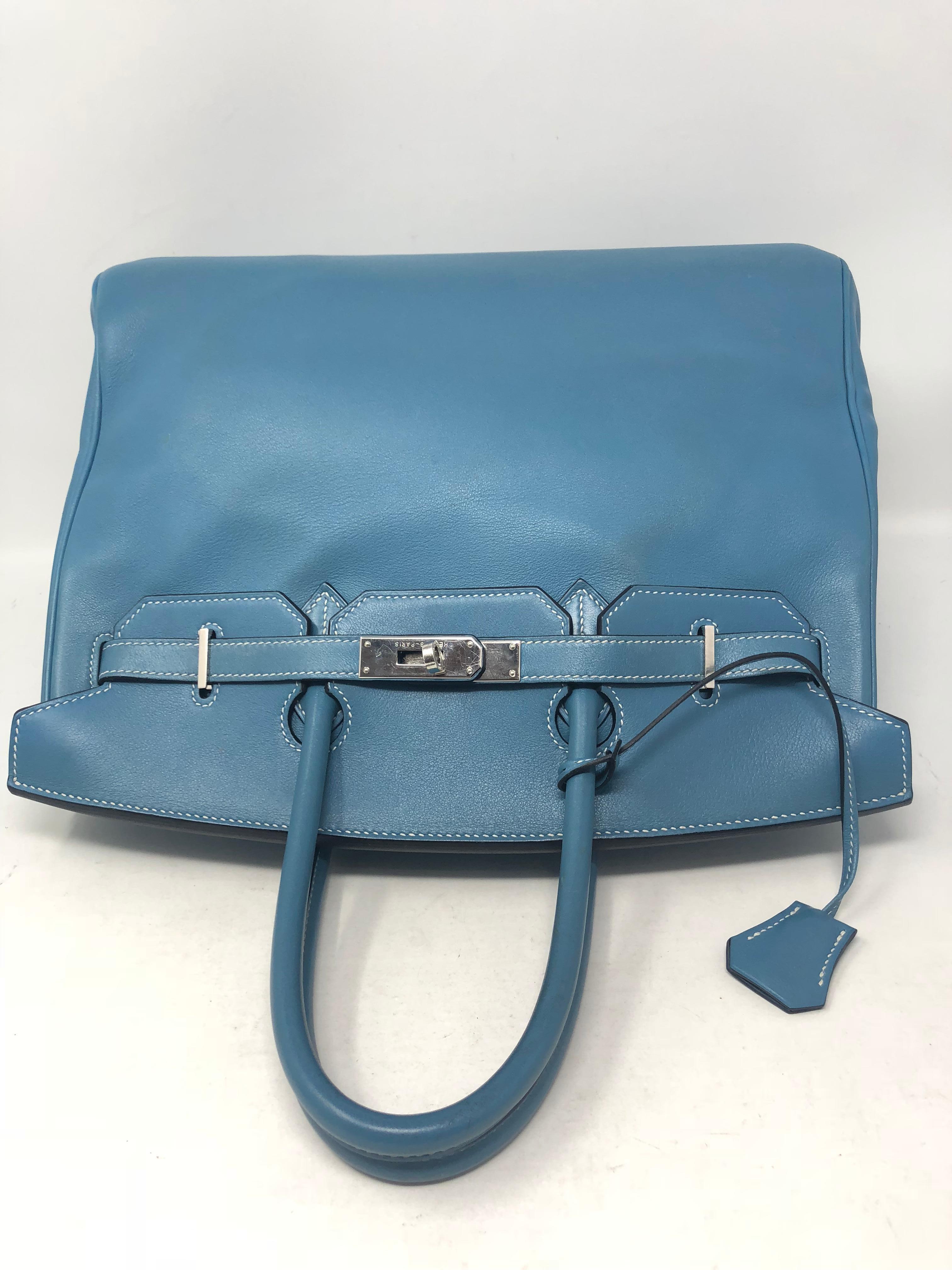 Women's or Men's Hermes Birkin 35 Blue Jean