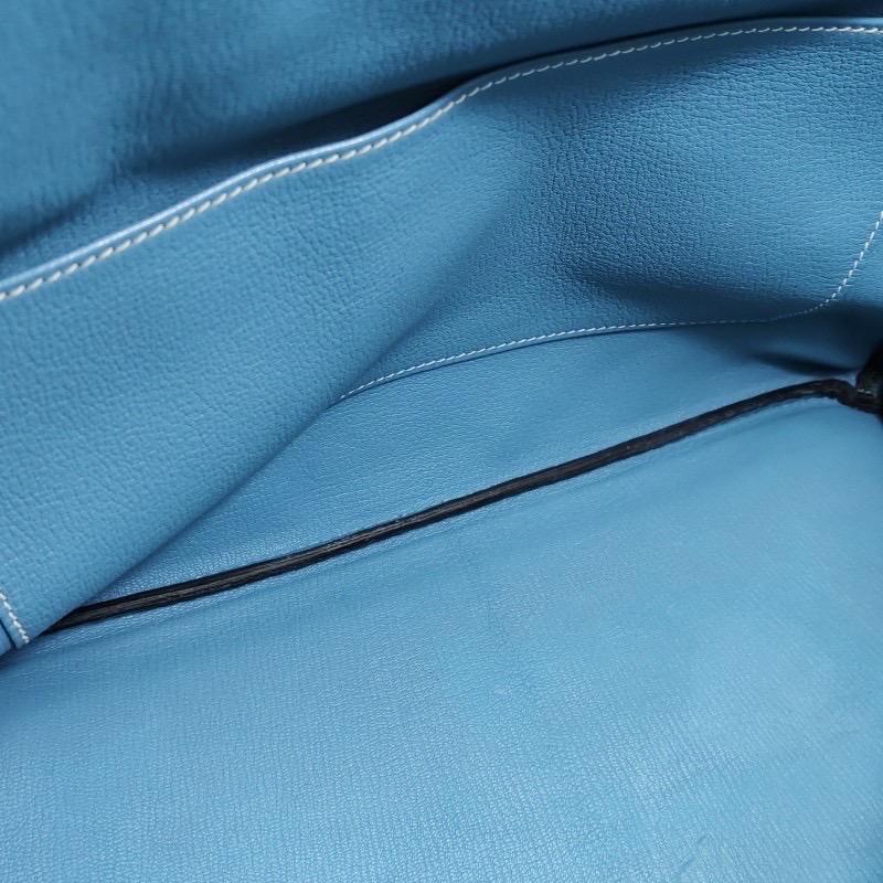 Hermes Birkin 35 Blue Jeans Calfskin Leather Silver-tone Palladium Hardware 2013 6