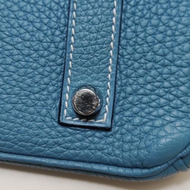 Hermes Birkin 35 Blue Jeans Calfskin Leather Silver-tone Palladium Hardware 2013 7