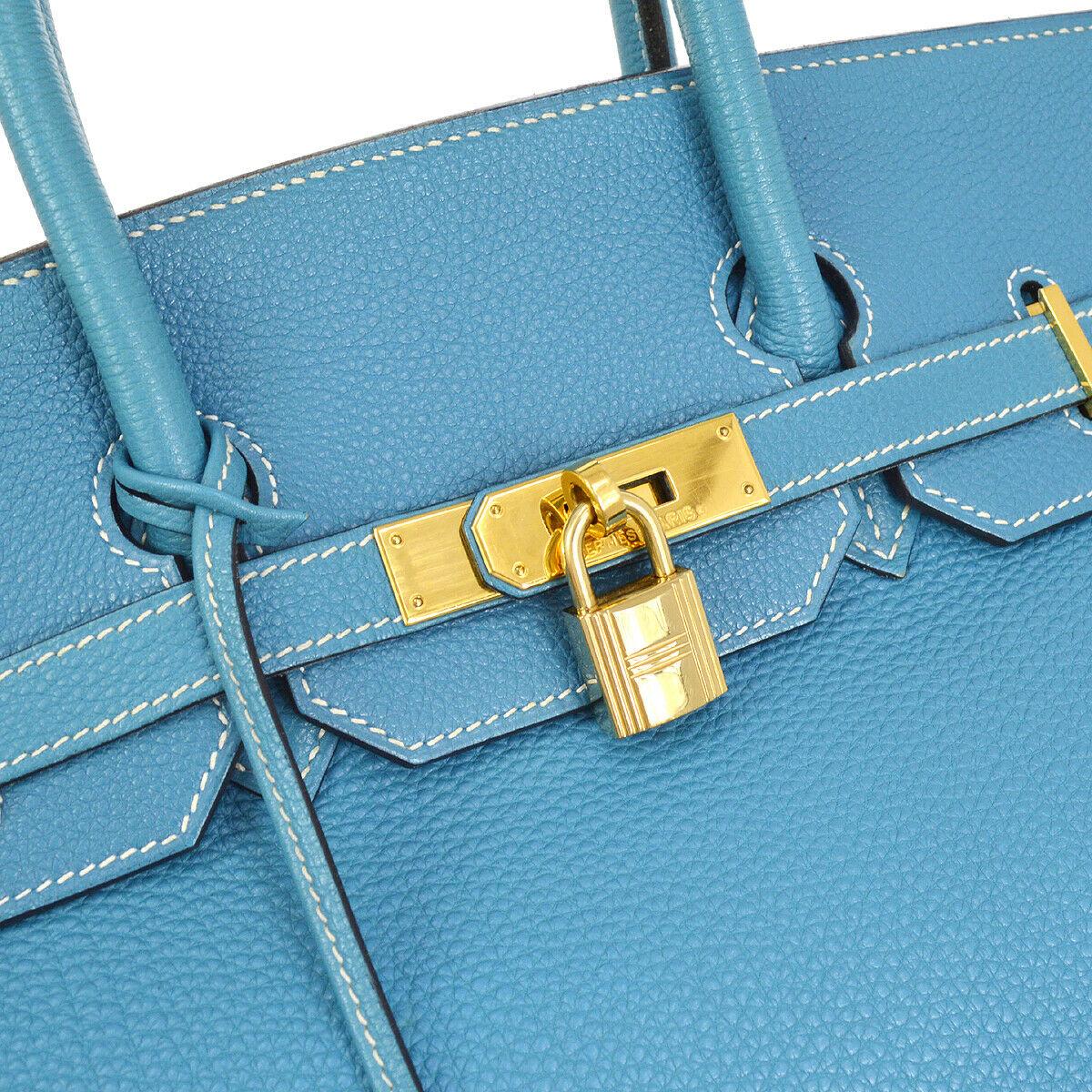 The Hermes Birkin That Will Turn Heads.

Add a pop of luxurious color to your life with this richly beautiful Hermes 35 Tote bag.  Handcrafted of supple Togo leather and enriched with shiny gold tone hardware, it is the ultimate status symbol in a