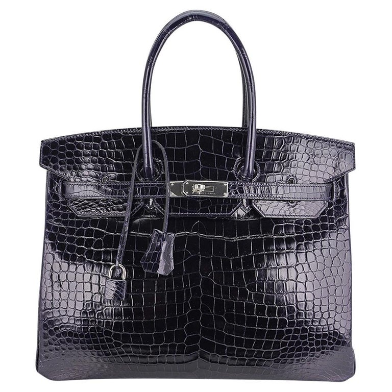 Hermès 25 cm Lipstick Red Porosus Crocodile Diamond Encrusted Birkin For  Sale at 1stDibs