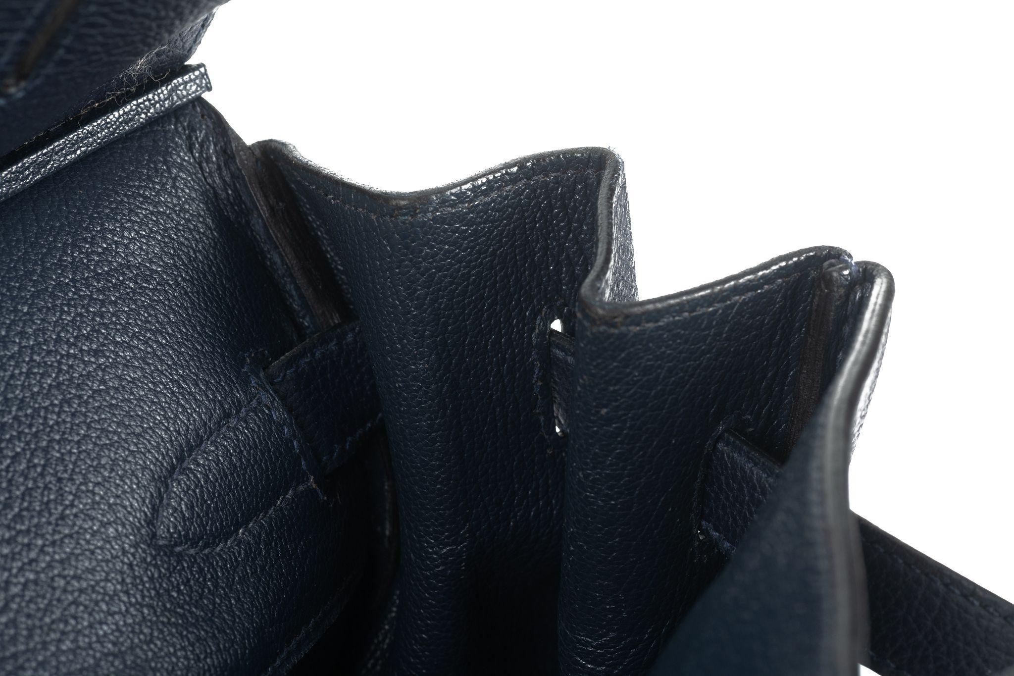 Hermès Birkin 35 Blue Nuit Togo Palladio 7