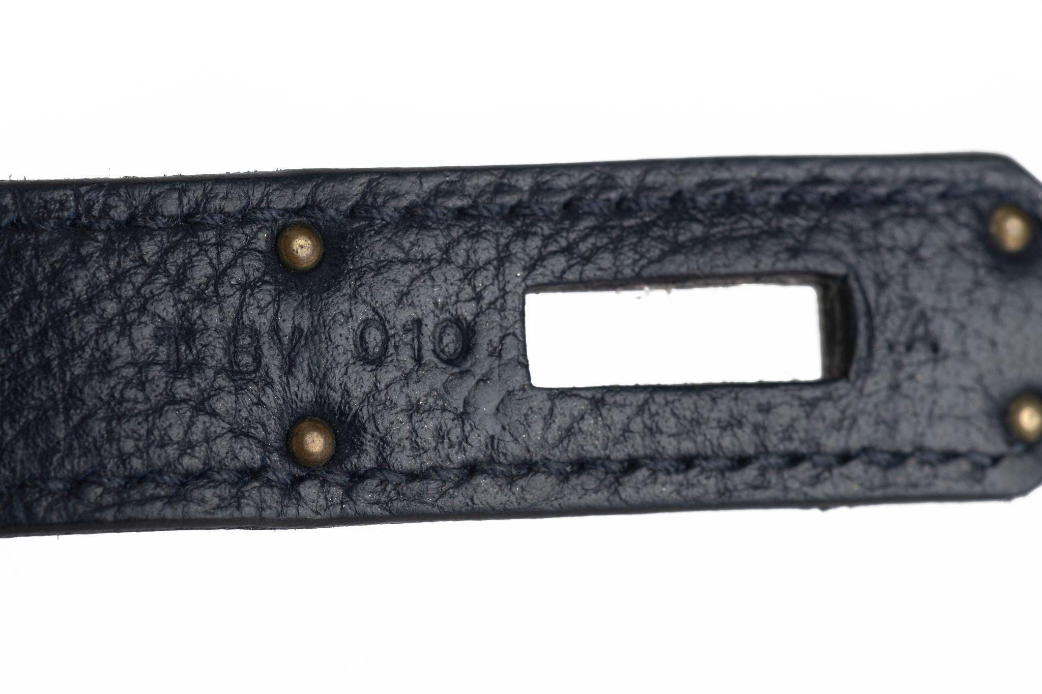 Hermès Birkin 35 Blue Nuit Togo Palladio 9