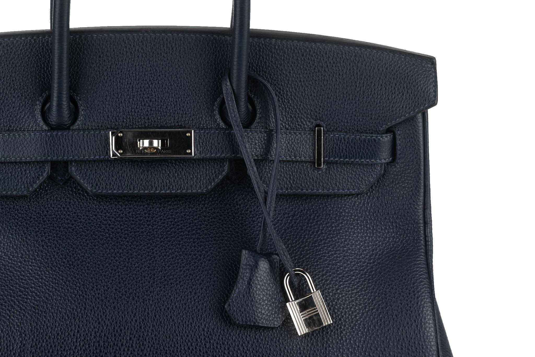 Hermès Birkin 35 Blue Nuit Togo Palladio 1