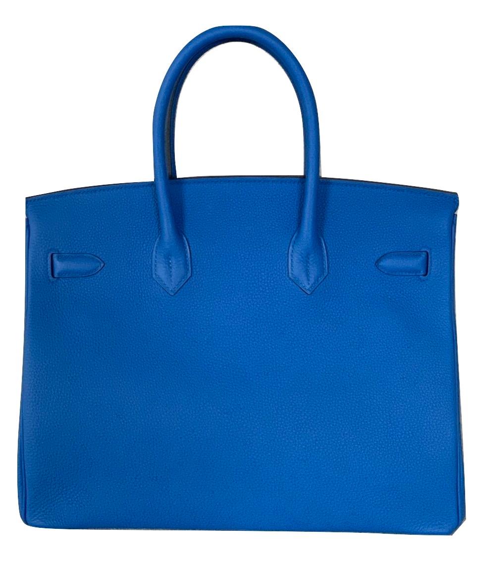 Hermès Birkin 35 Blue Zellige Togo Gold Hardware  1