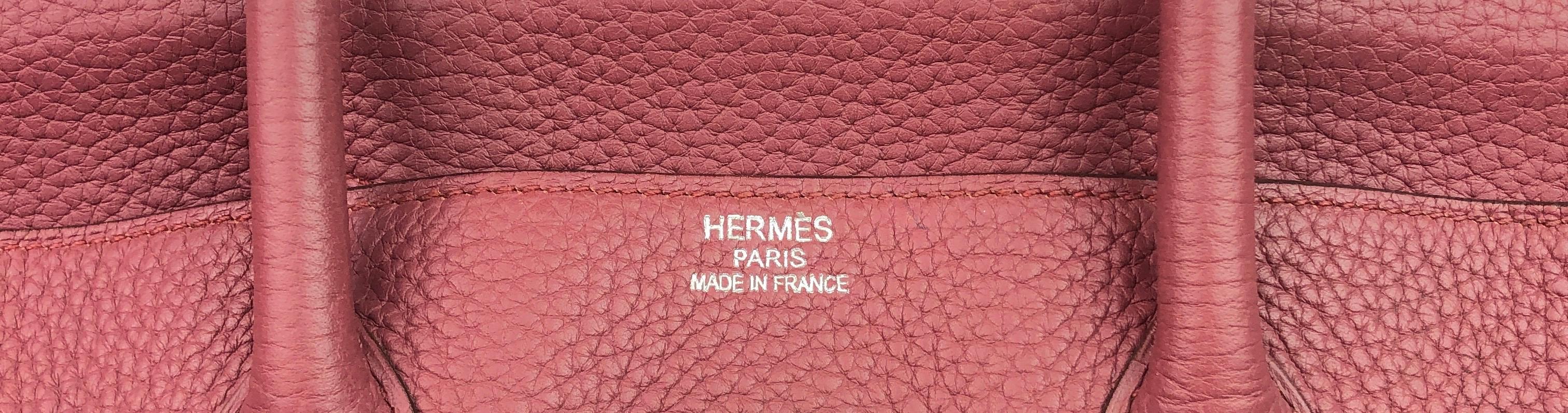 Women's or Men's Hermes Birkin 35 Bois De Rose Palladium Hardware 