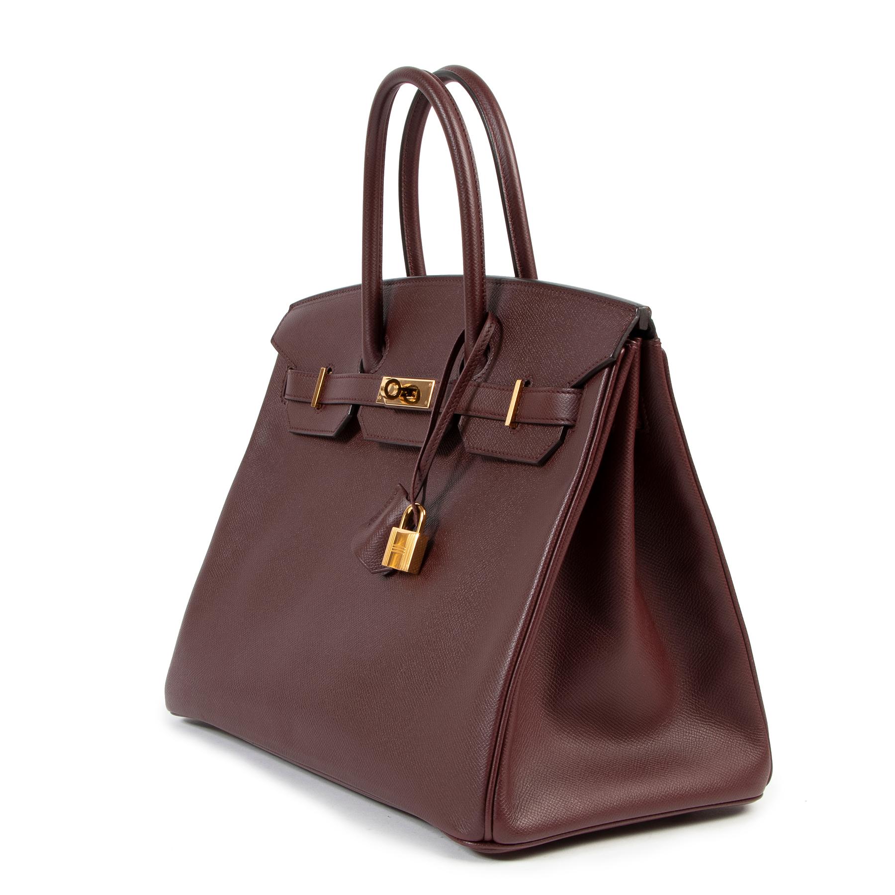 Nero Hermes Birkin 35 Bordeaux Epsom GHW