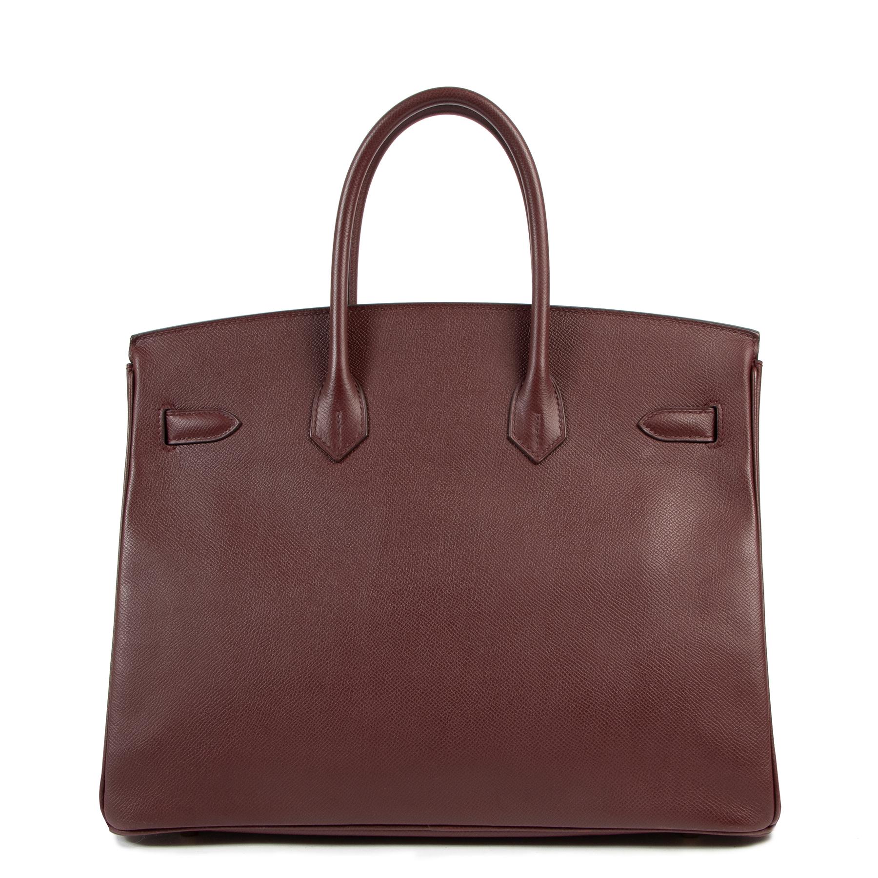 Hermes Birkin 35 Bordeaux Epsom GHW In condizioni ottime a Antwerp, BE