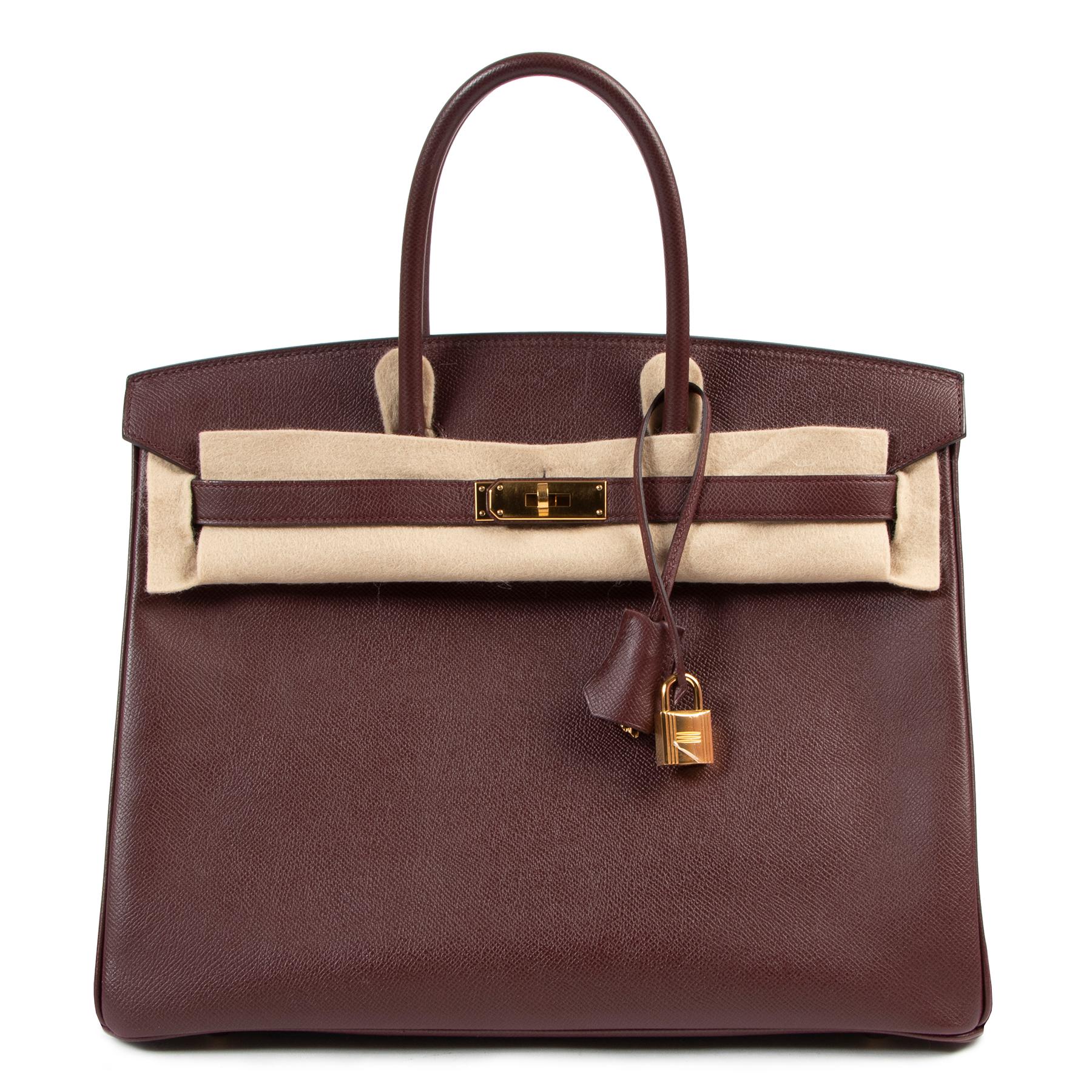 Hermes Birkin 35 Bordeaux Epsom GHW 1