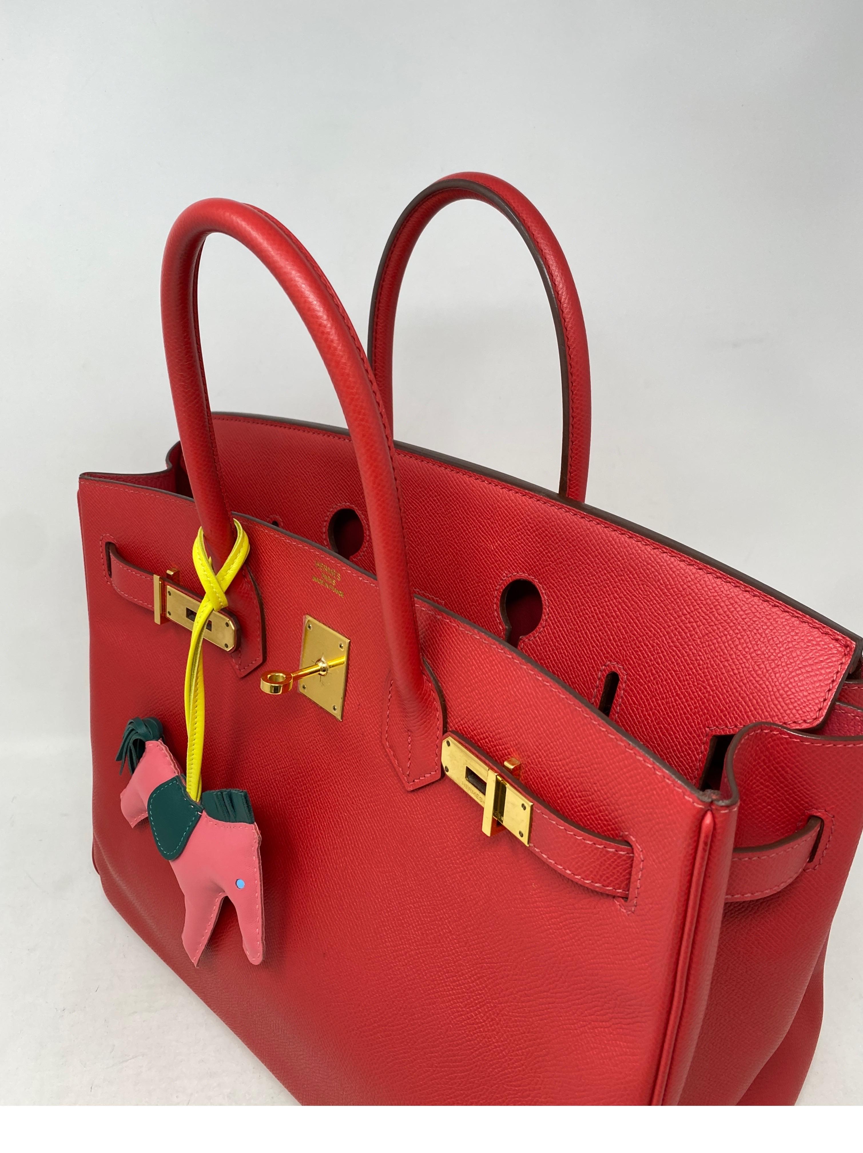 Hermes Birkin 35 Bougainvillea Epsom Bag 9