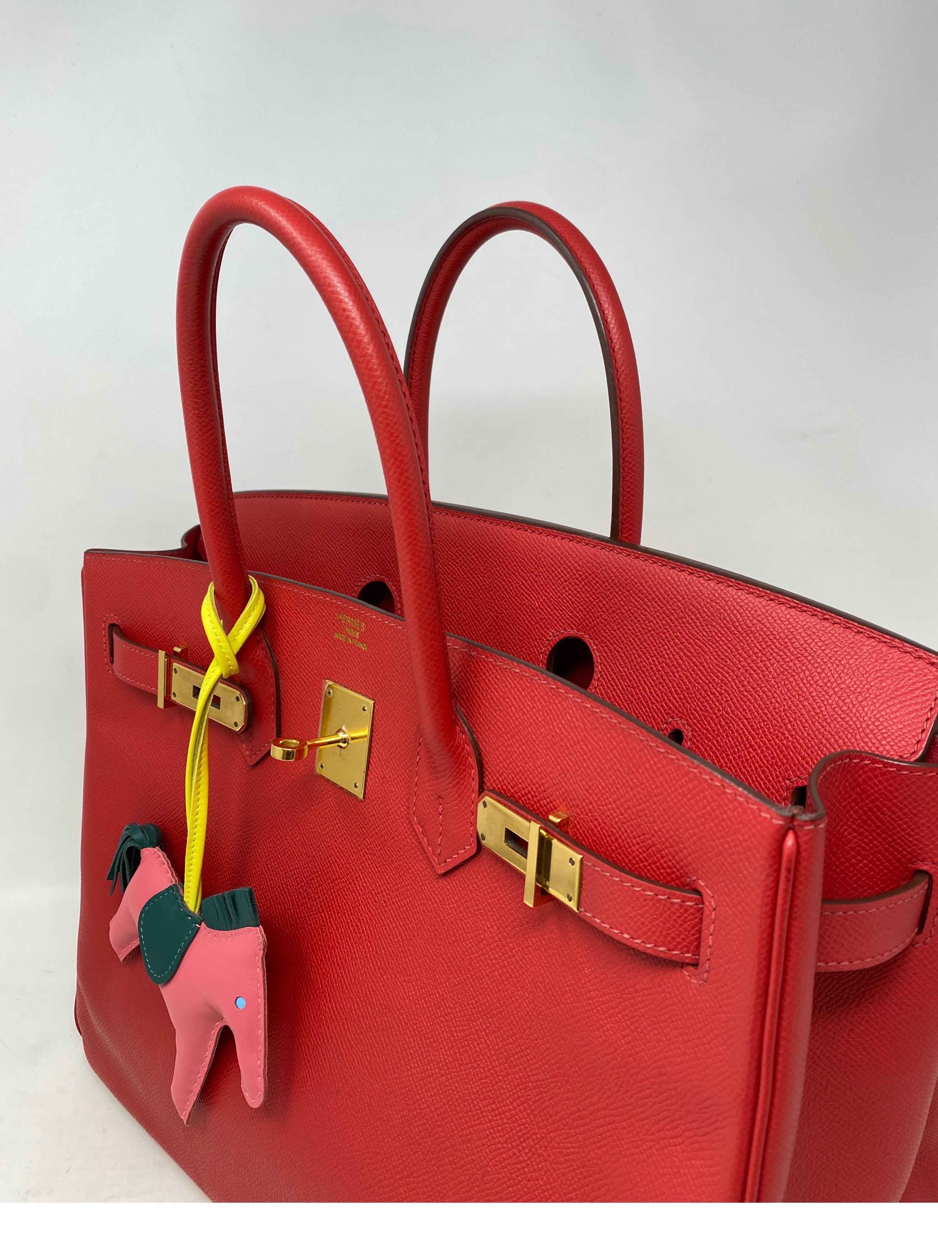 Hermes Birkin 35 Bougainvillea Epsom Bag 10