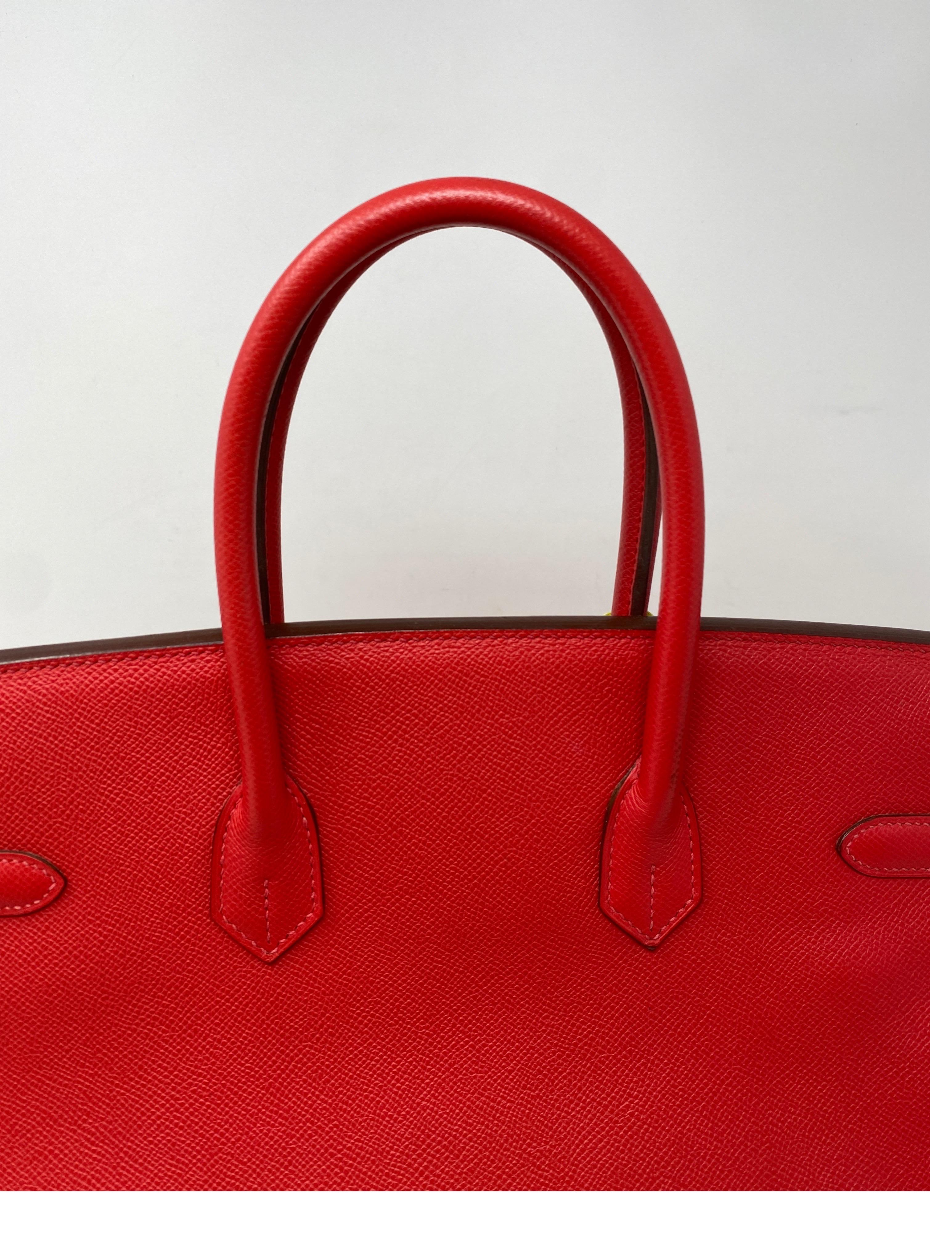 Hermes Birkin 35 Bougainvillea Epsom Bag In Good Condition In Athens, GA