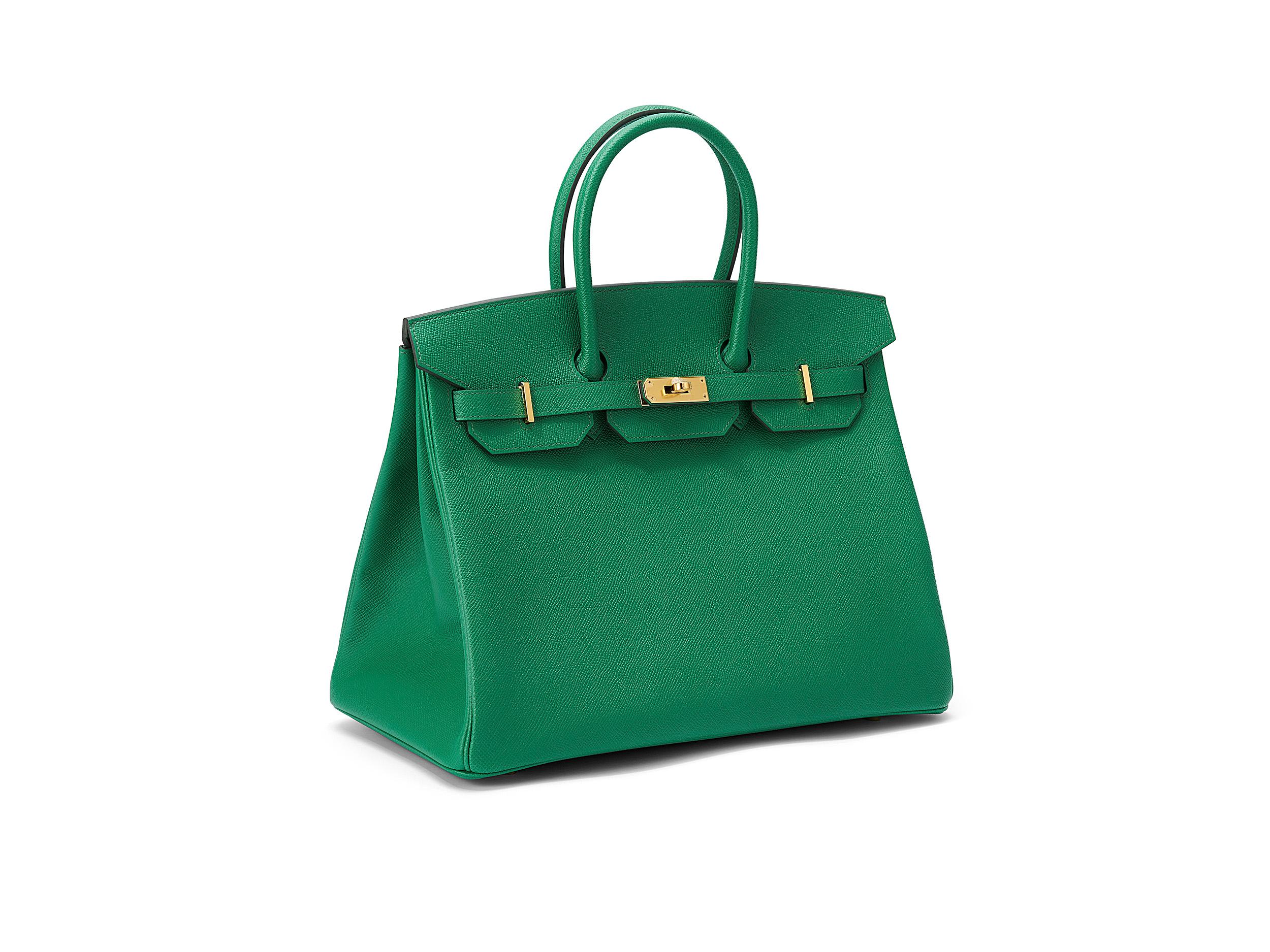 Hermès Birkin 35 in cactus and epsom leather with gold hardware. The bag is unworn and comes as full set including the original receipt.  Stamp Y (2020) 

