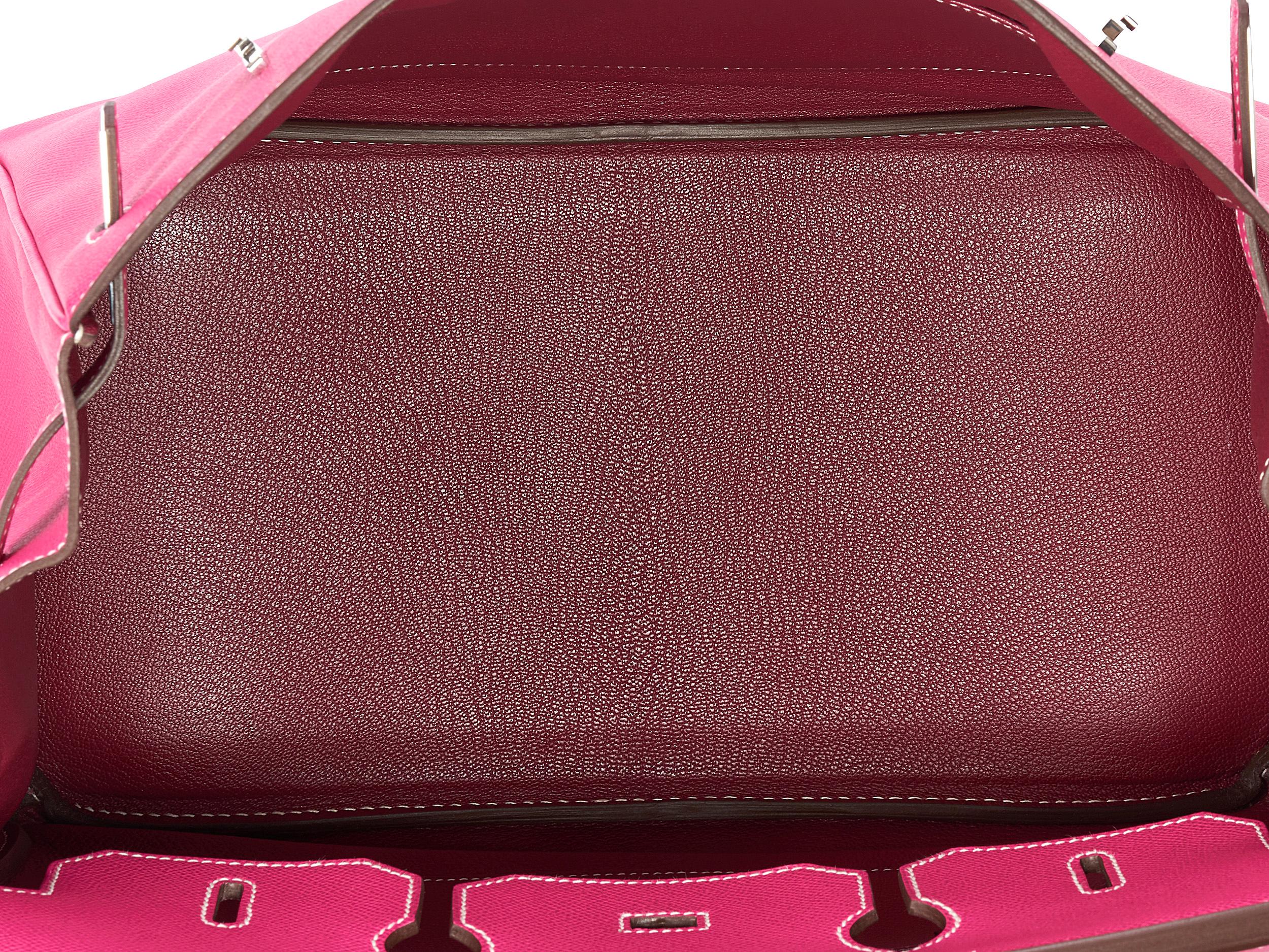 Hermès Birkin 35 Candy Rose Tyrien Epsom Palladium Hardware For Sale 3