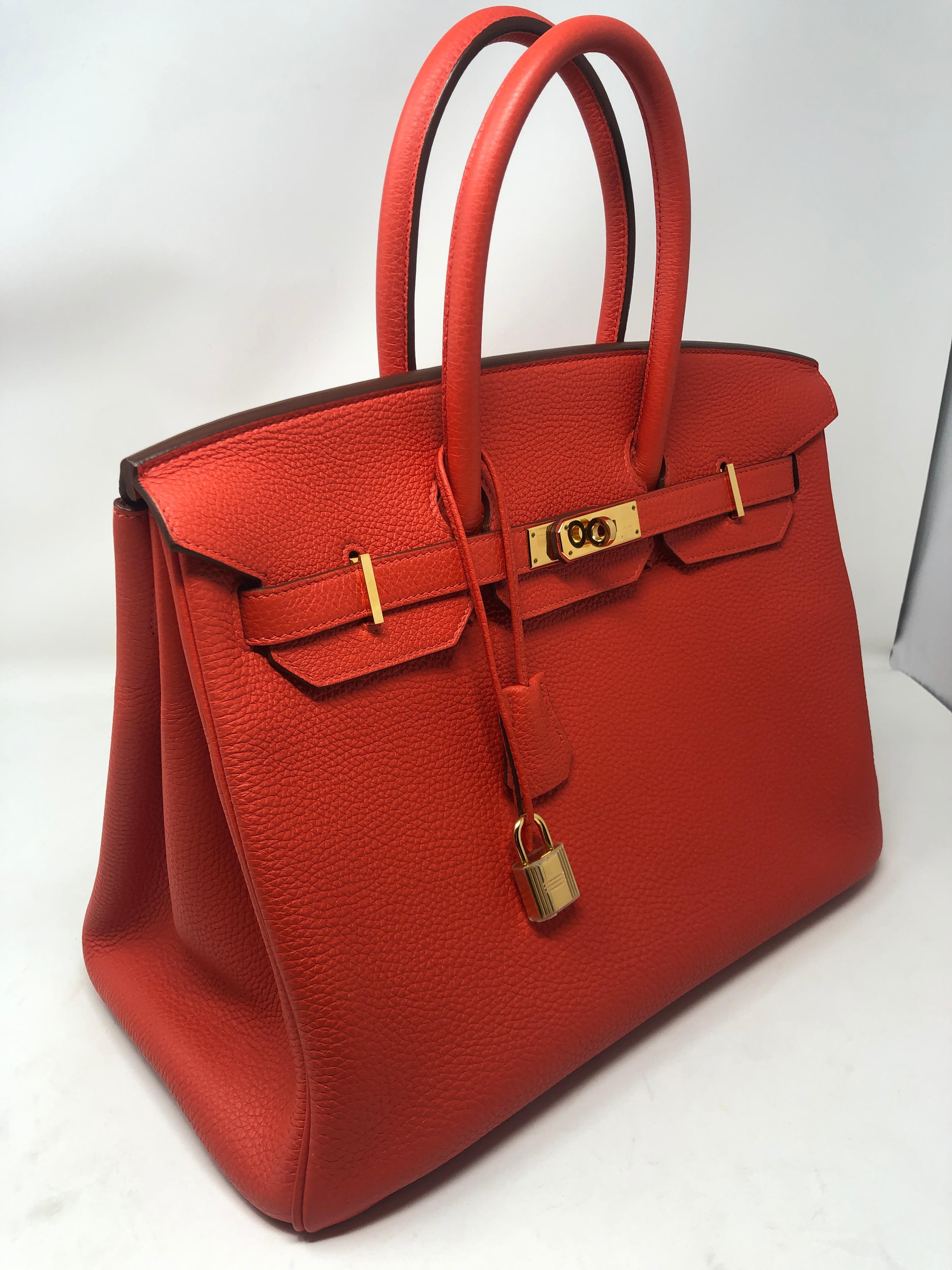 Hermes Birkin 35 Capucine Veau Togo 5