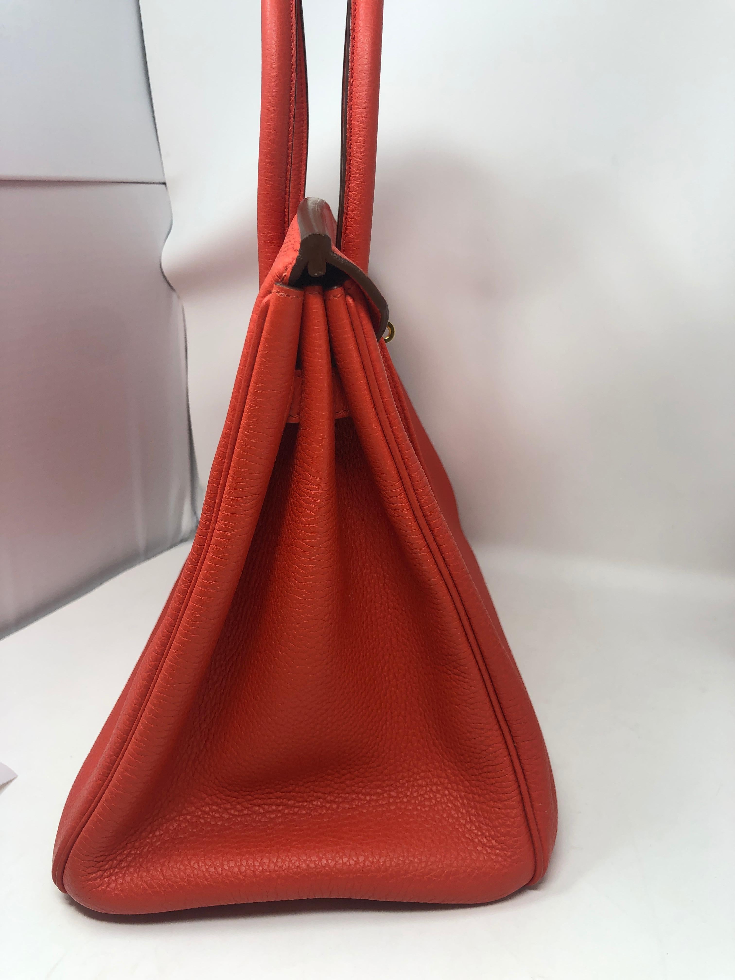 Hermes Birkin 35 Capucine Veau Togo 6