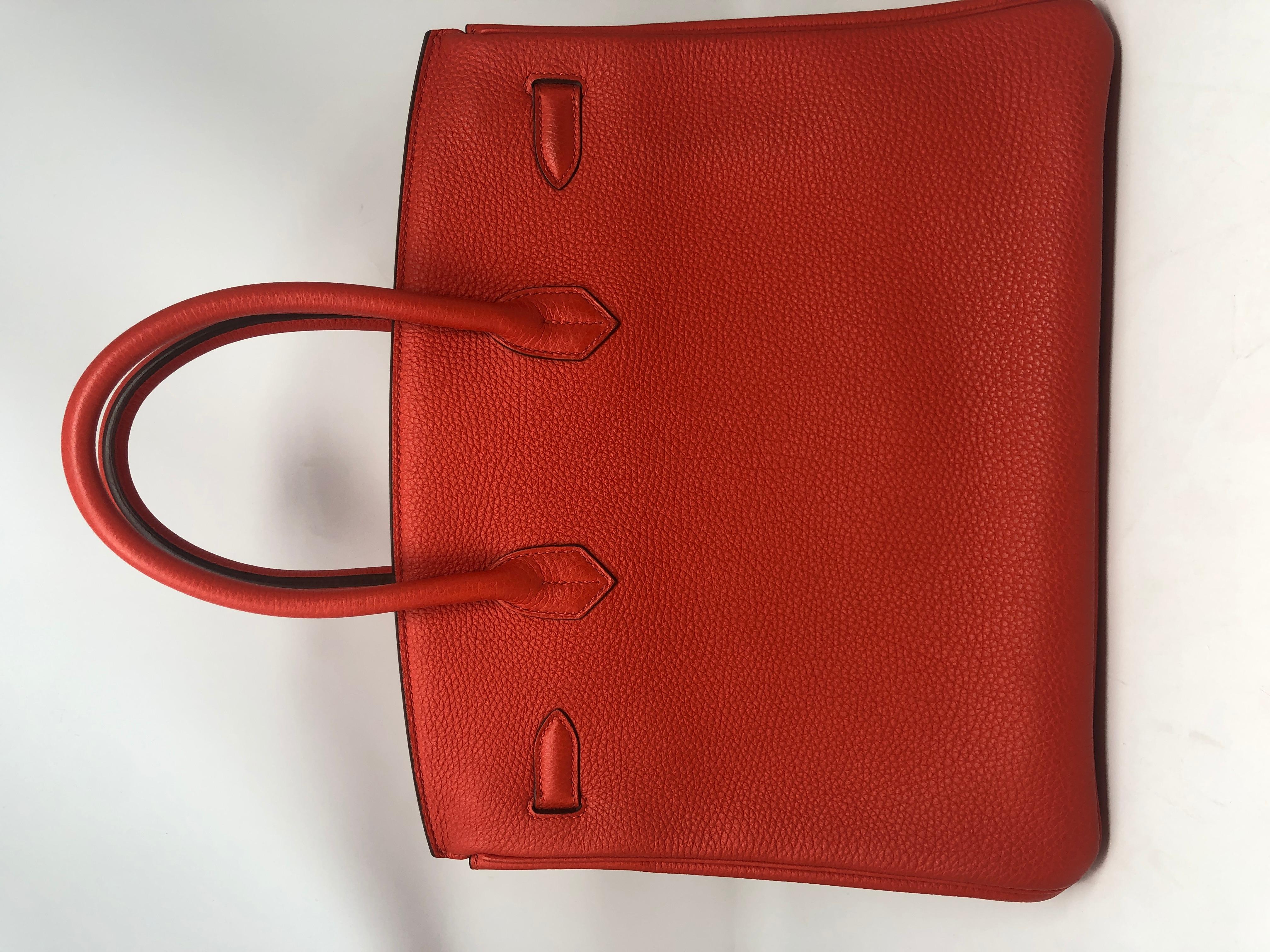 Hermes Birkin 35 Capucine Veau Togo 7