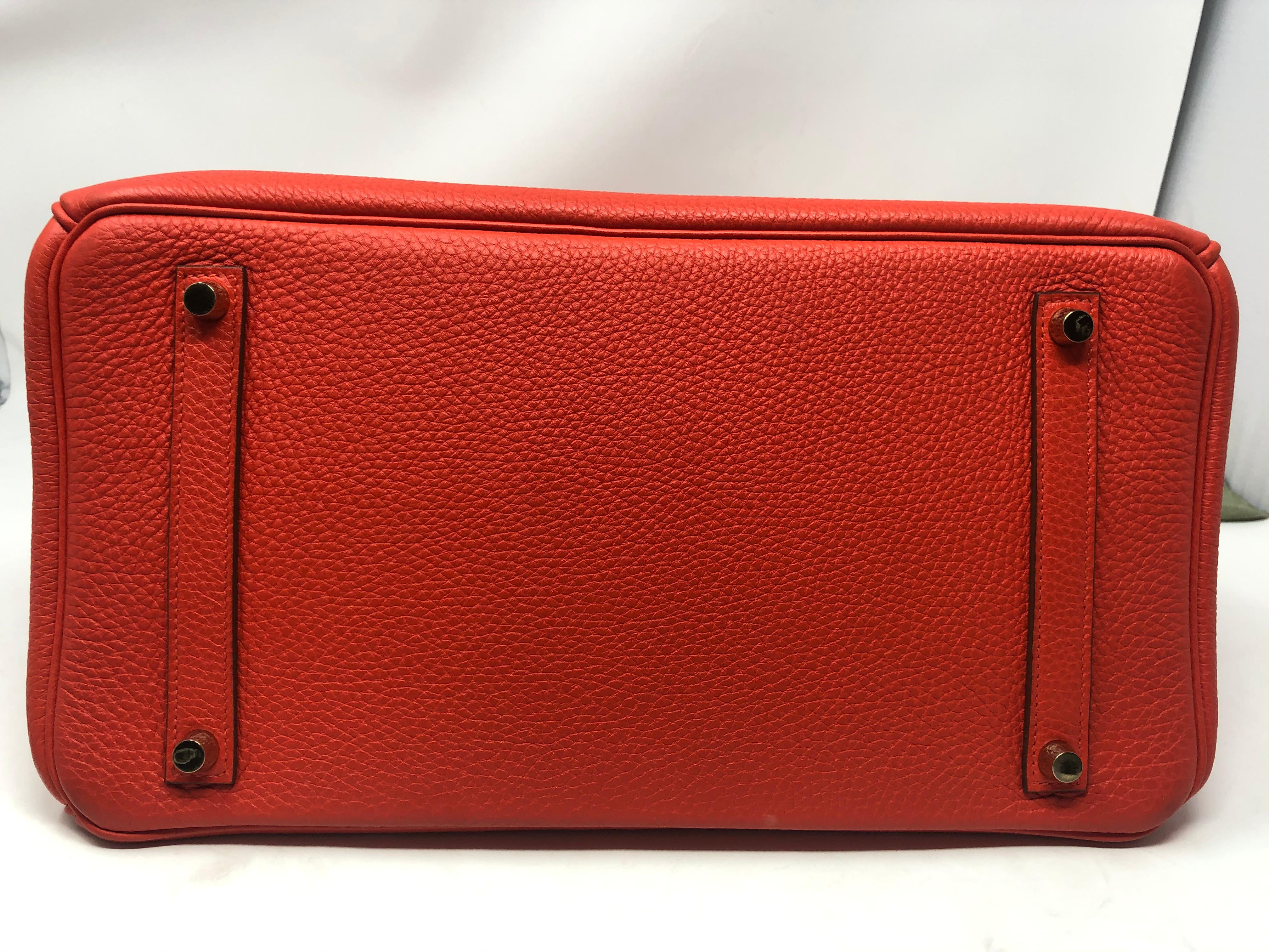 Hermes Birkin 35 Capucine Veau Togo 8