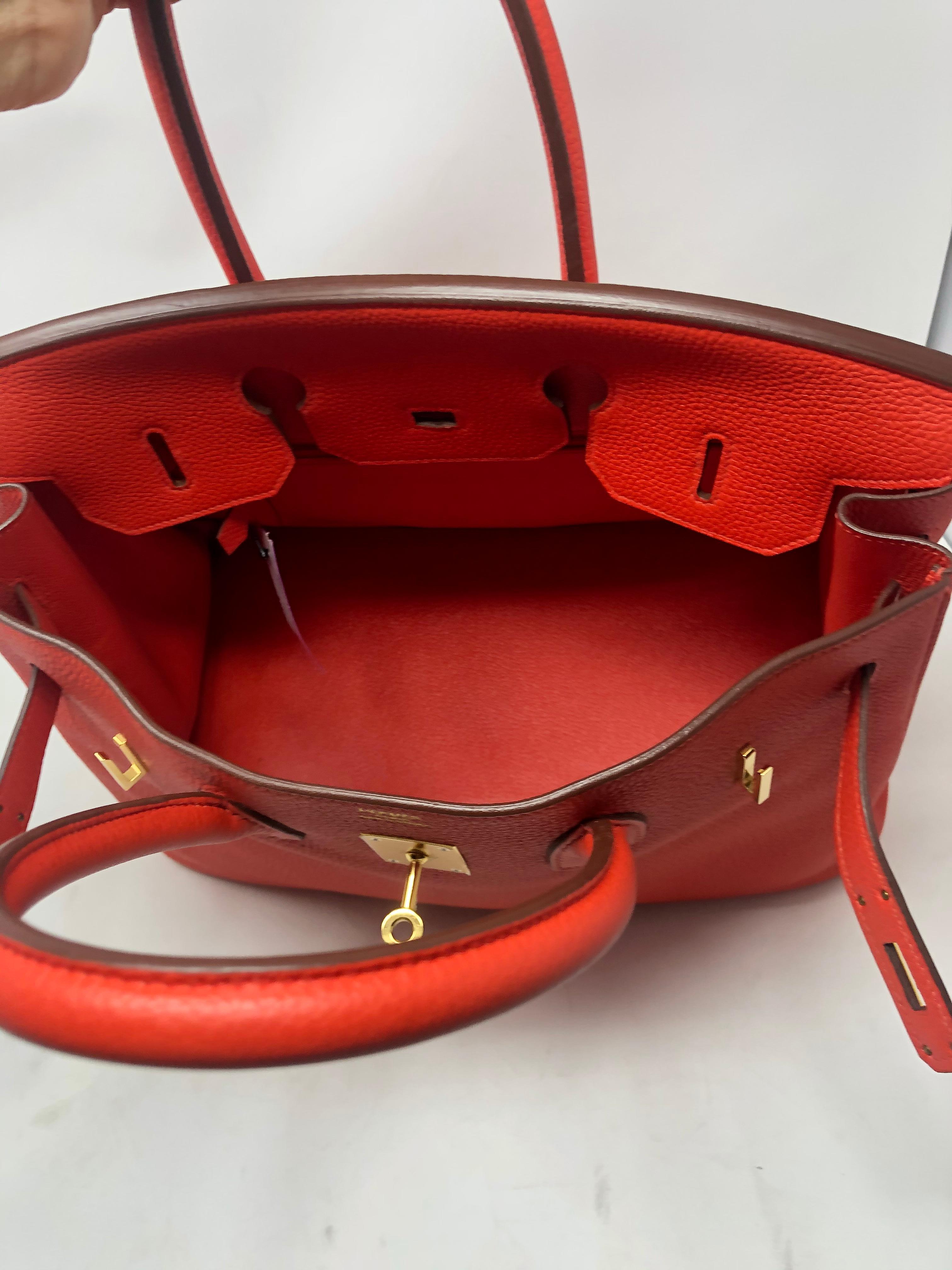 Hermes Birkin 35 Capucine Veau Togo In Good Condition In Athens, GA