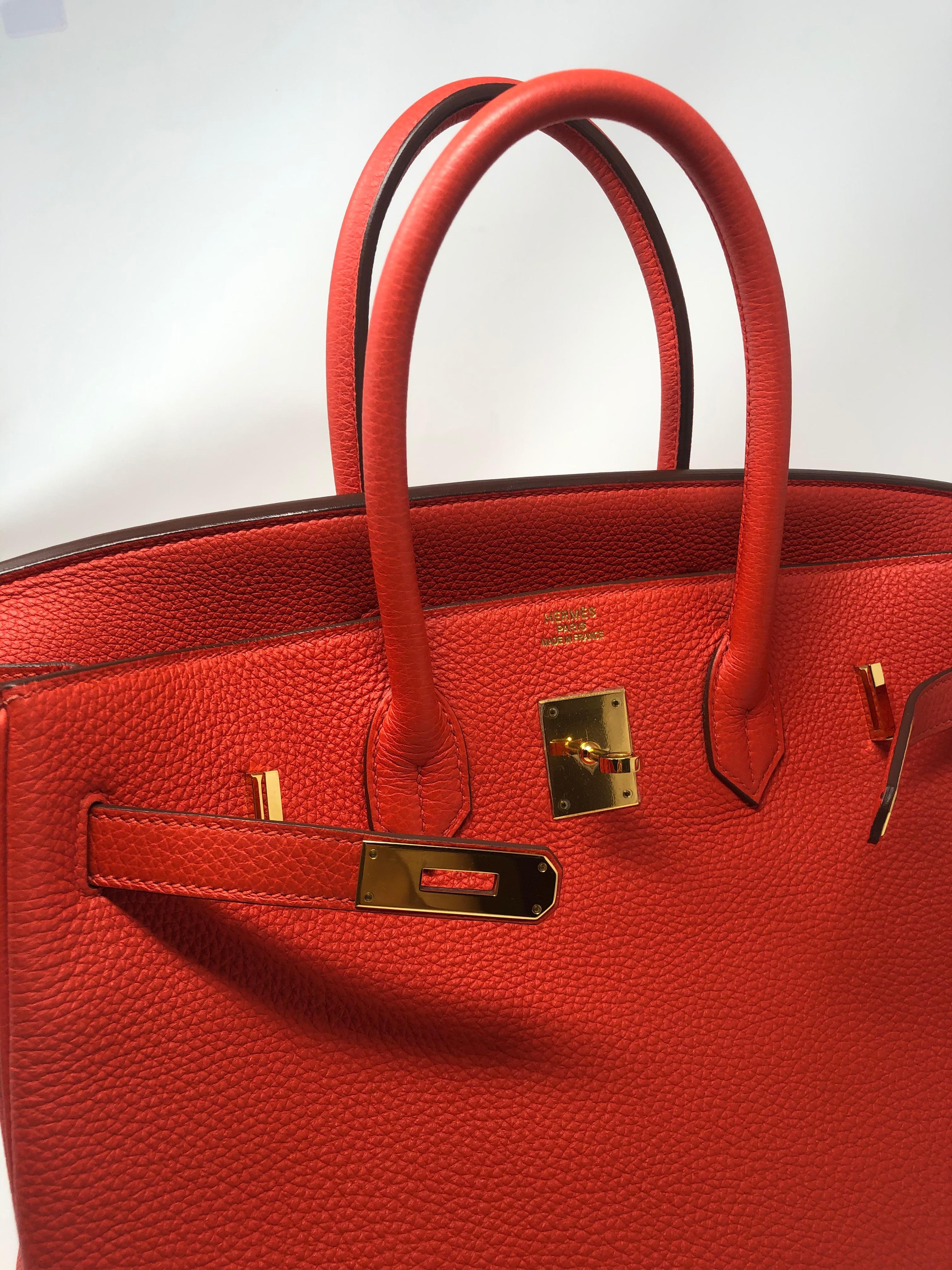 Women's or Men's Hermes Birkin 35 Capucine Veau Togo
