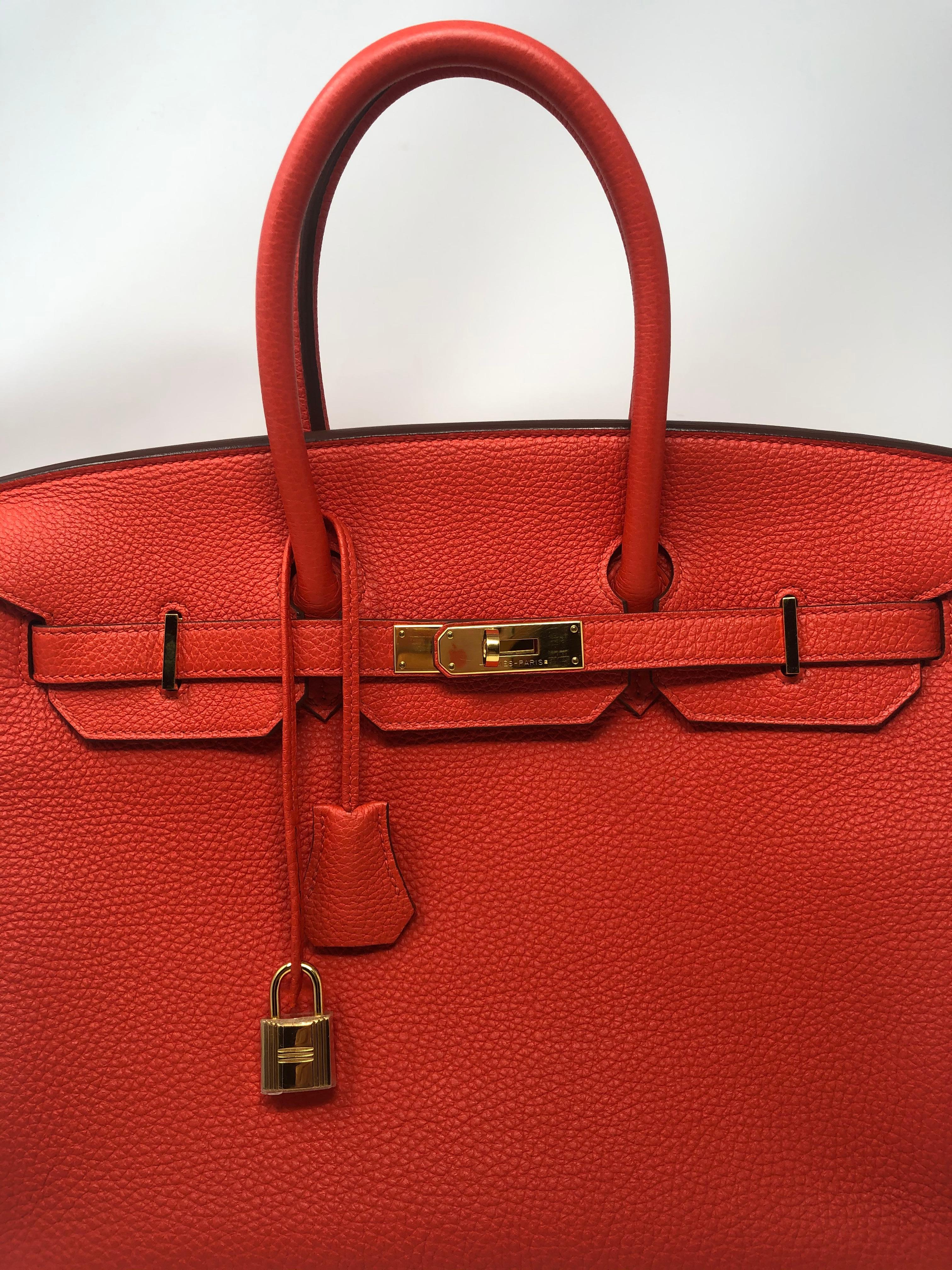 Hermes Birkin 35 Capucine Veau Togo 2