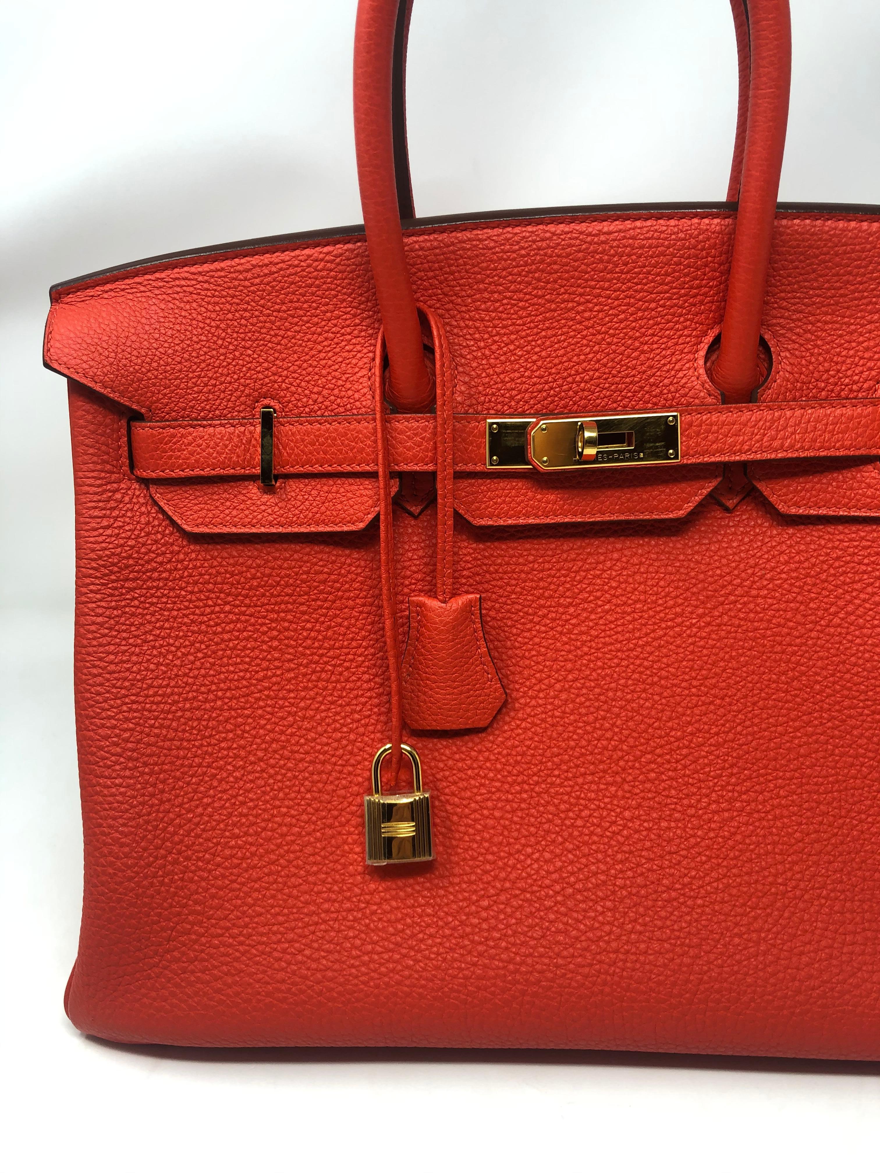 Hermes Birkin 35 Capucine Veau Togo 4