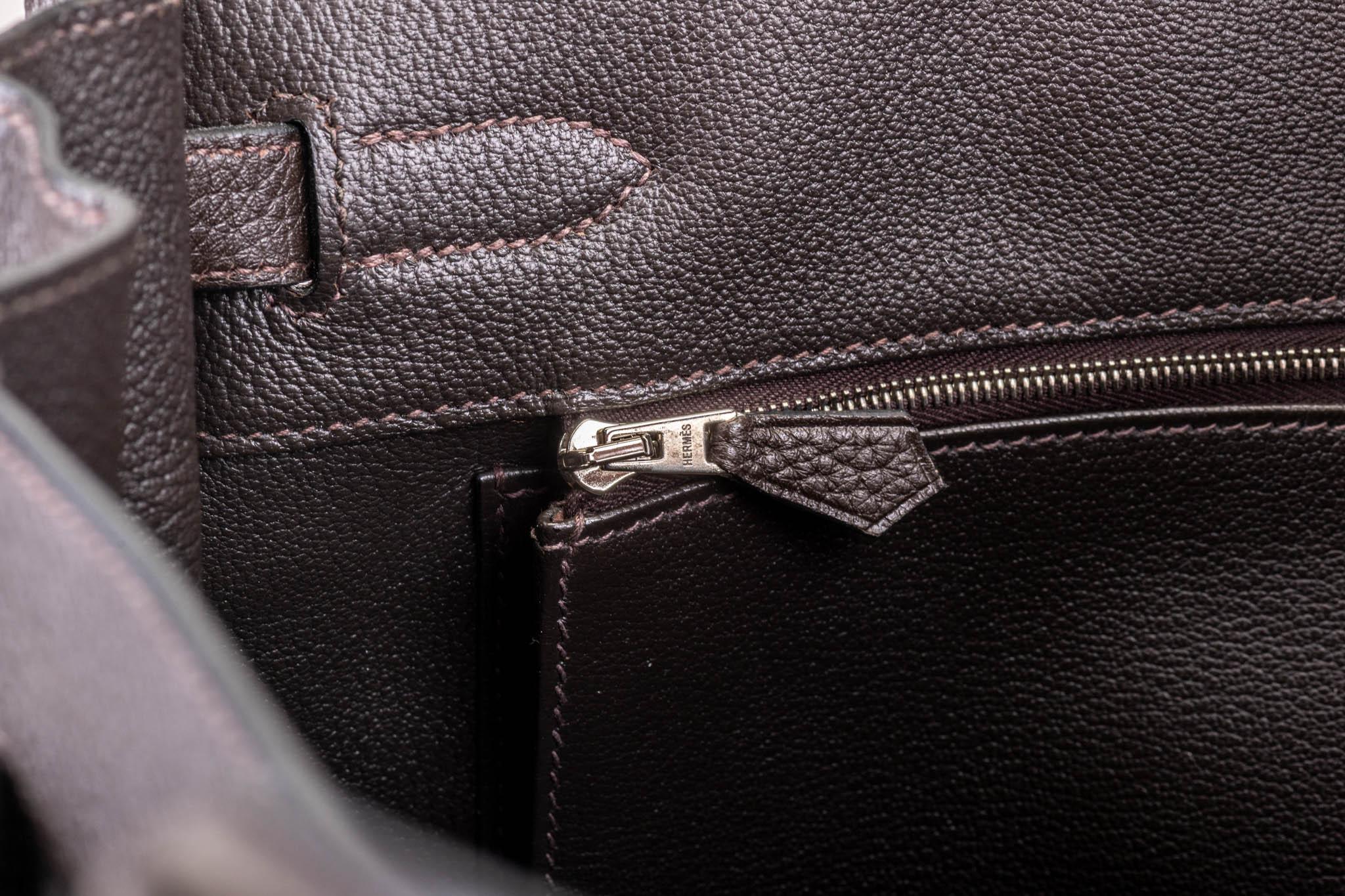 Hermes Birkin 35 cm Ebene Clemence Bag 2