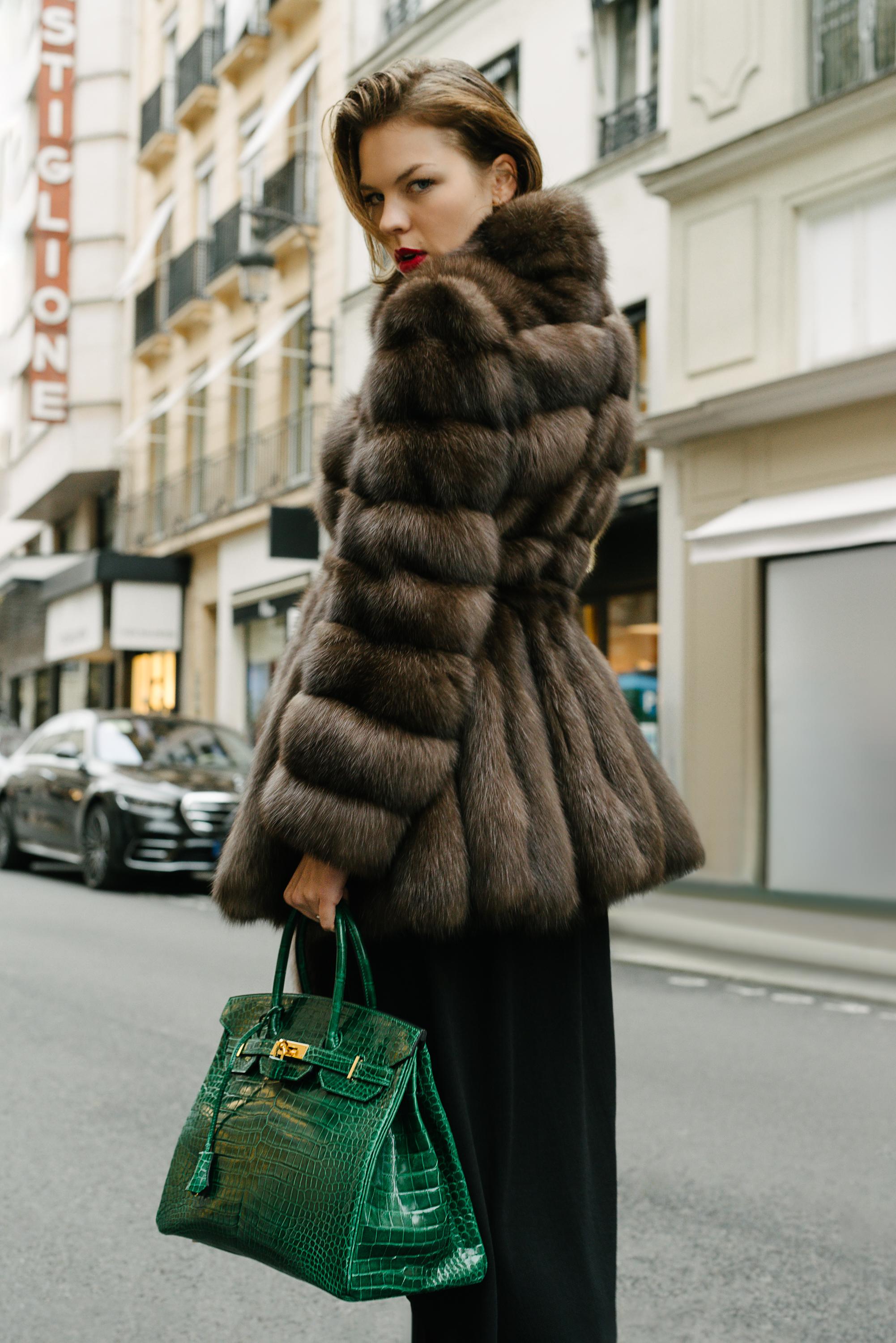 Hermès Birkin 35 cm handbag in emerald green Crocodile, GHW 9