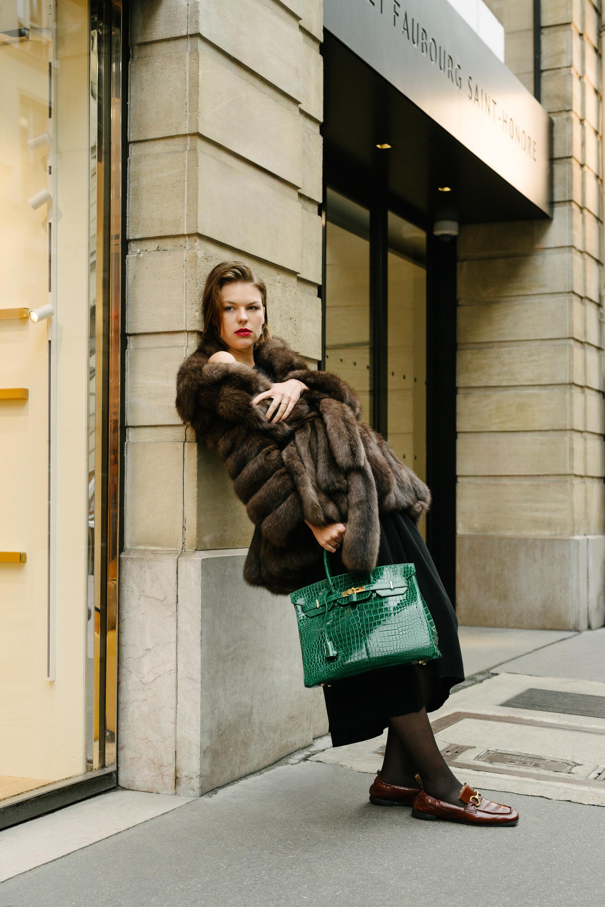 Hermès Birkin 35 cm handbag in emerald green Crocodile, GHW 10
