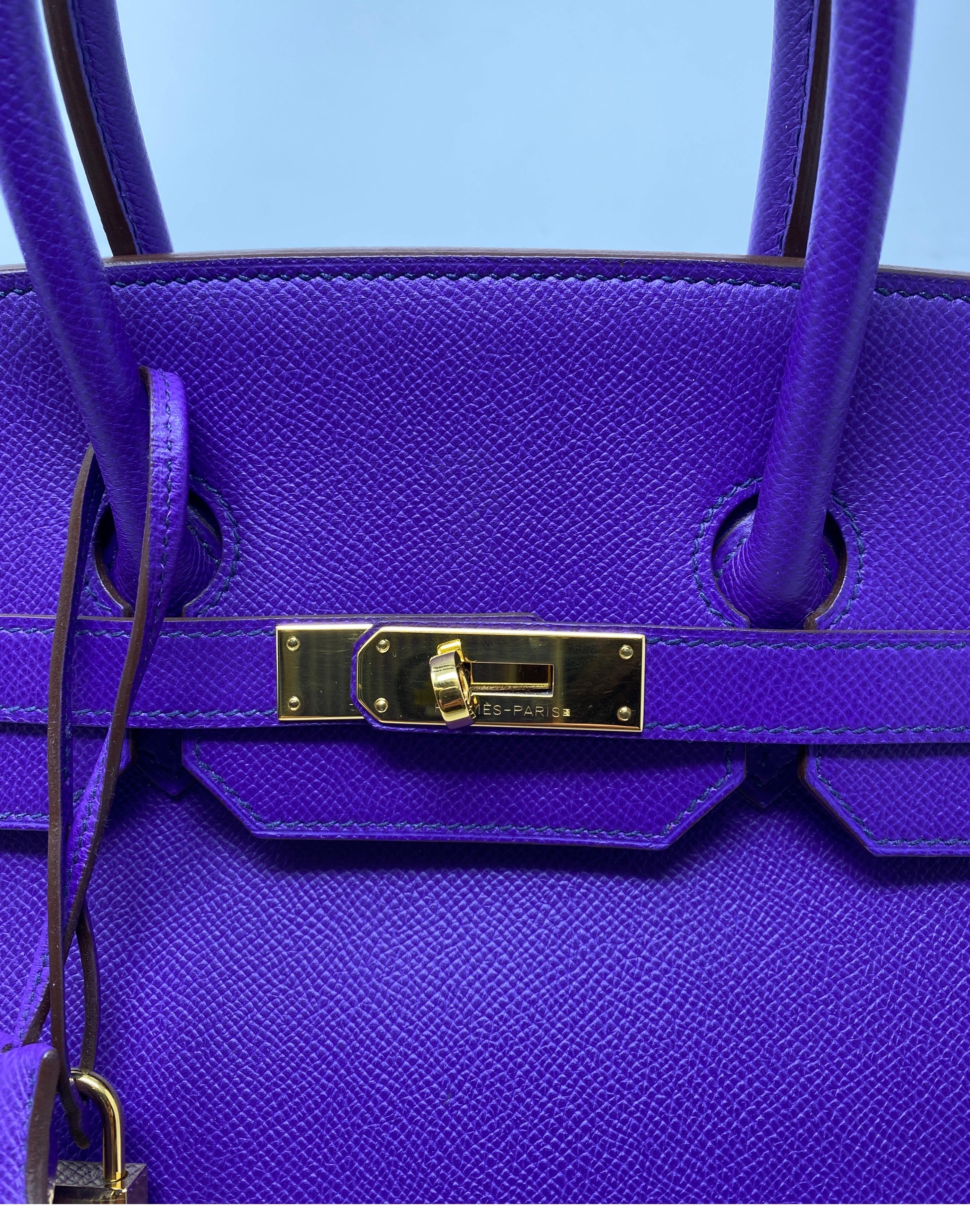 Hermès Birkin 35 Crocus Purple Bag 6