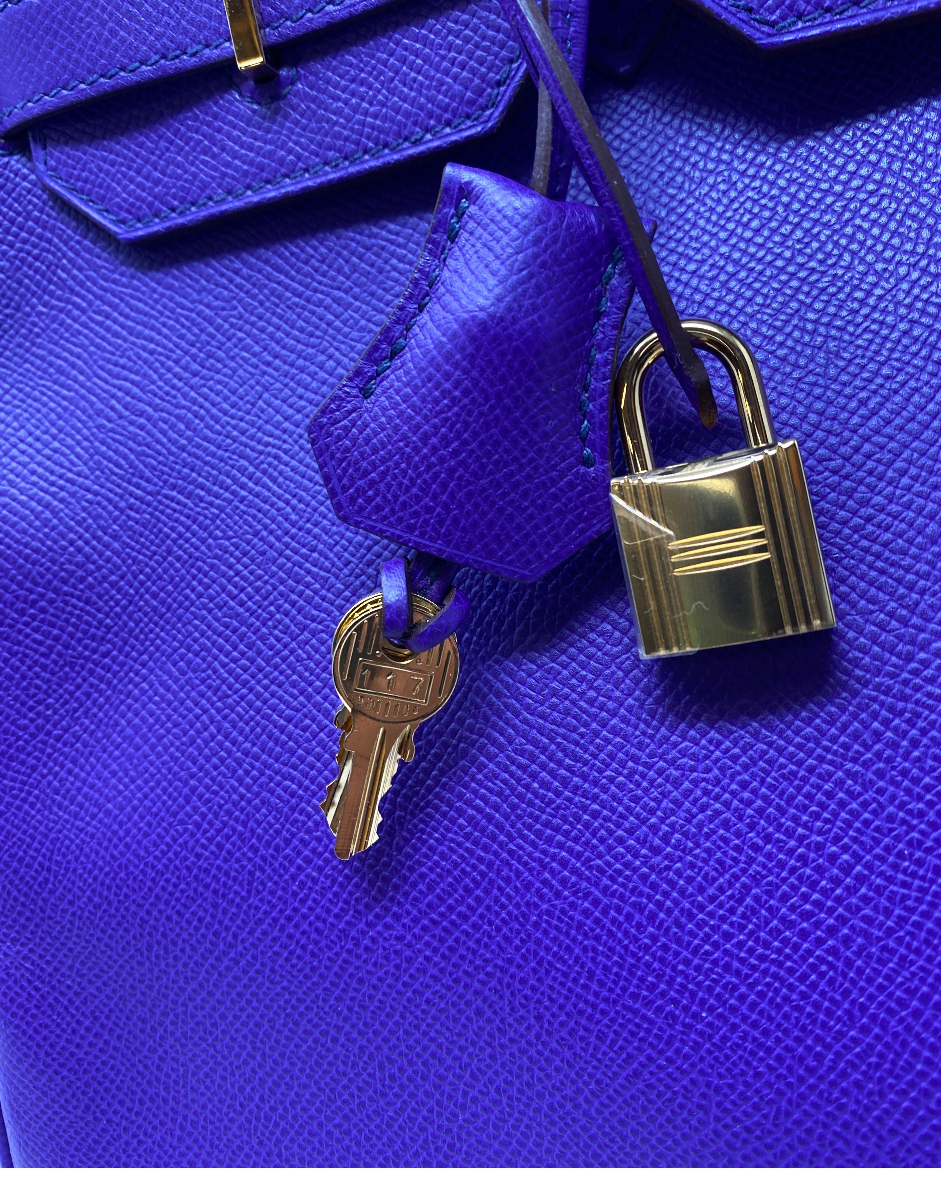 Hermès Birkin 35 Crocus Purple Bag 7