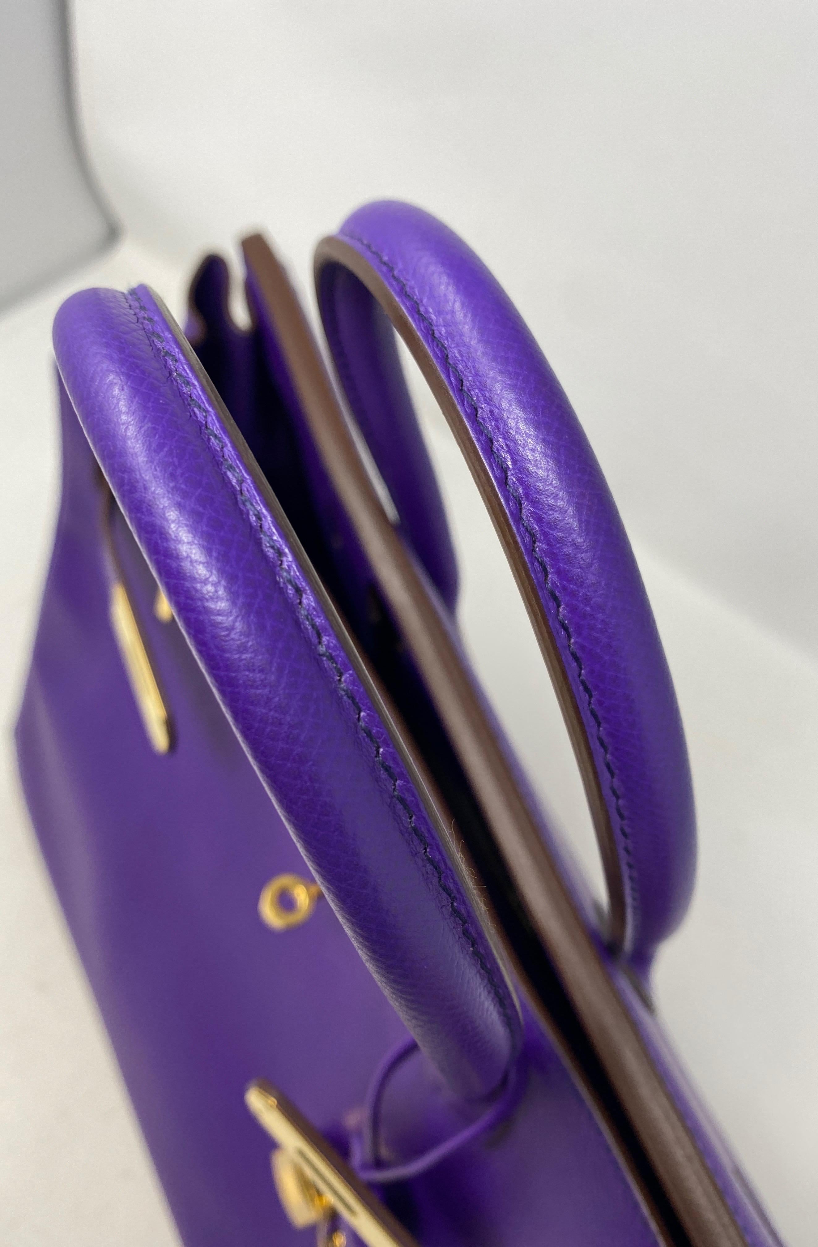 Hermès Birkin 35 Crocus Purple Bag 11