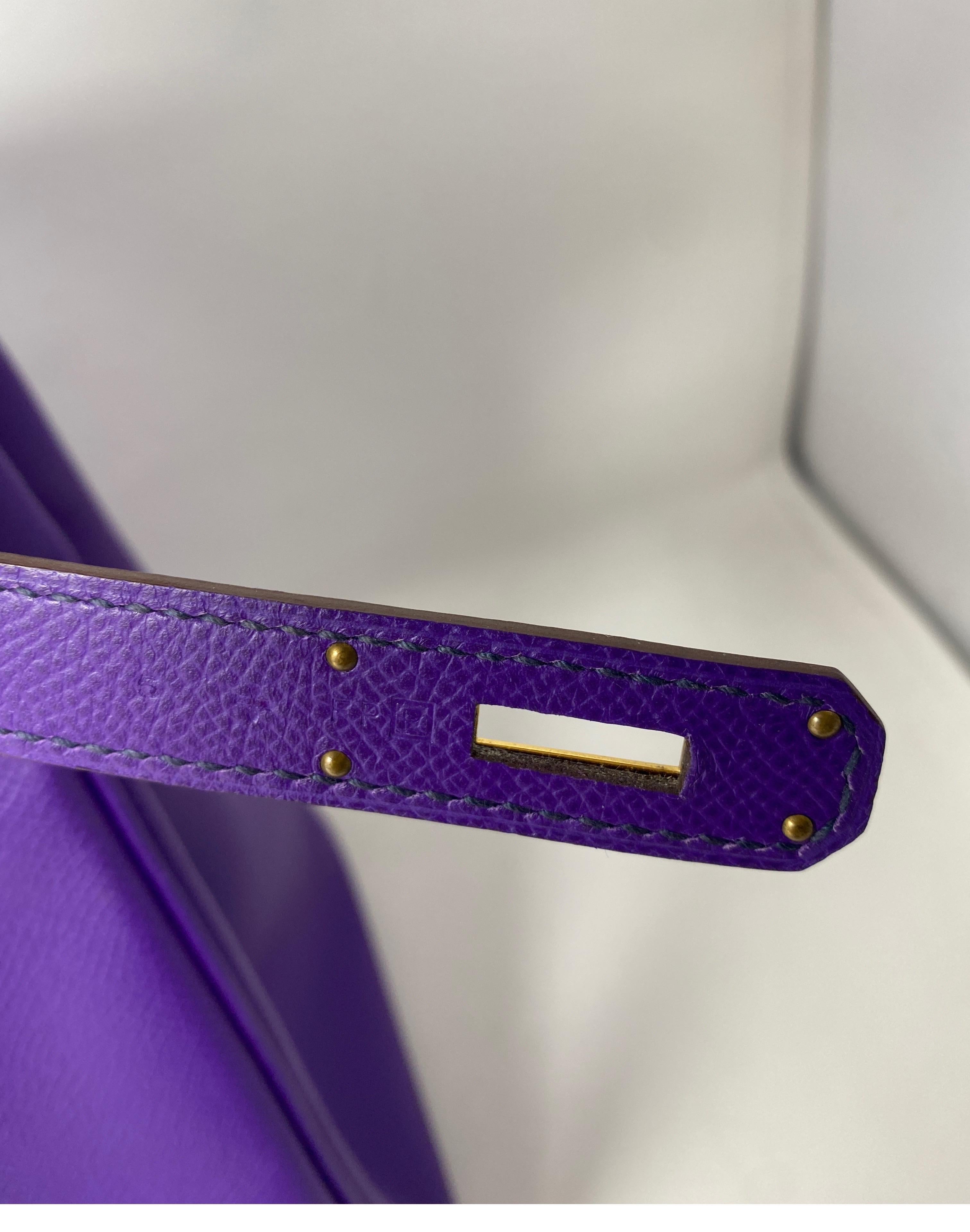 Hermès Birkin 35 Crocus Purple Bag 16