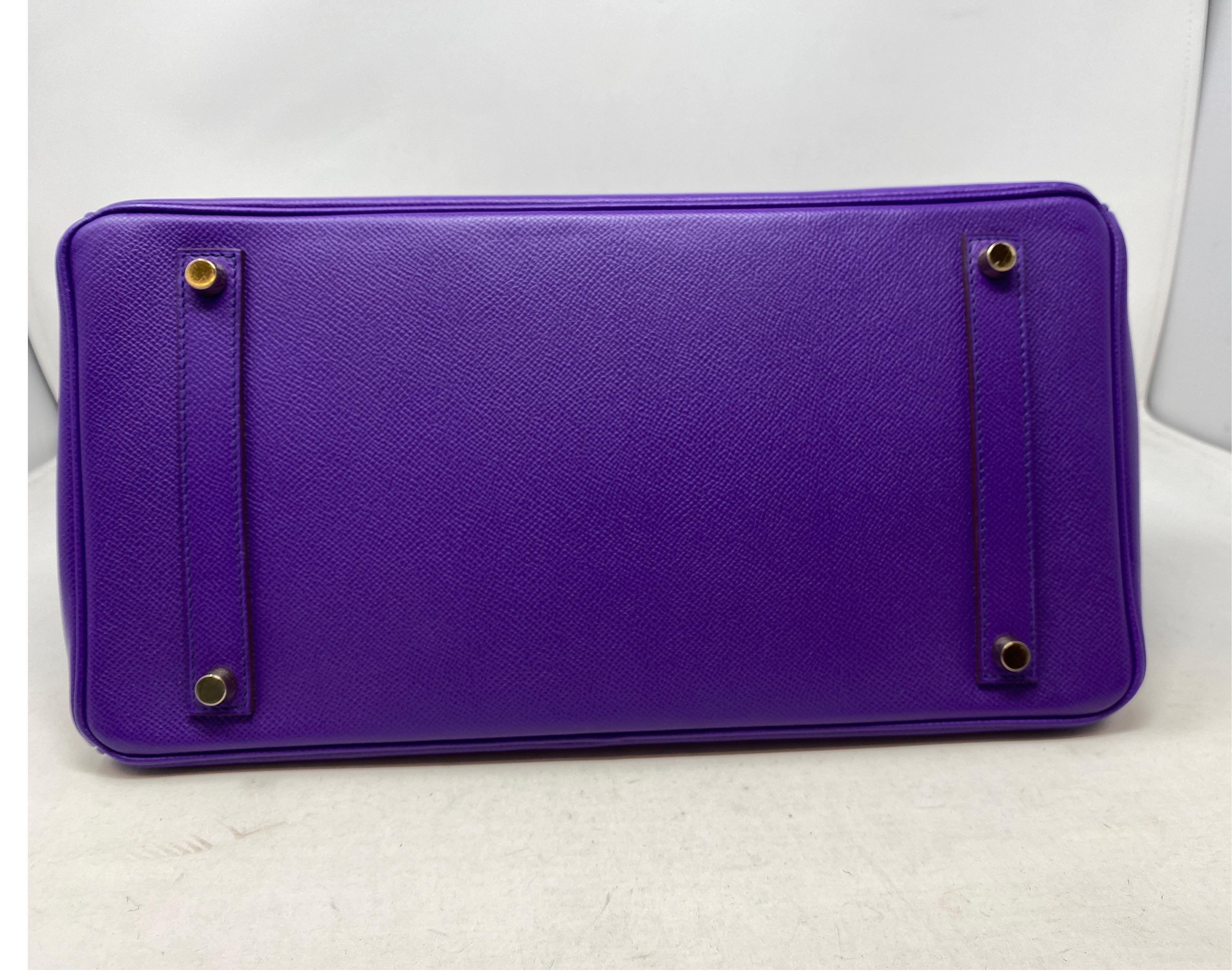 Hermès Birkin 35 Crocus Purple Bag 1