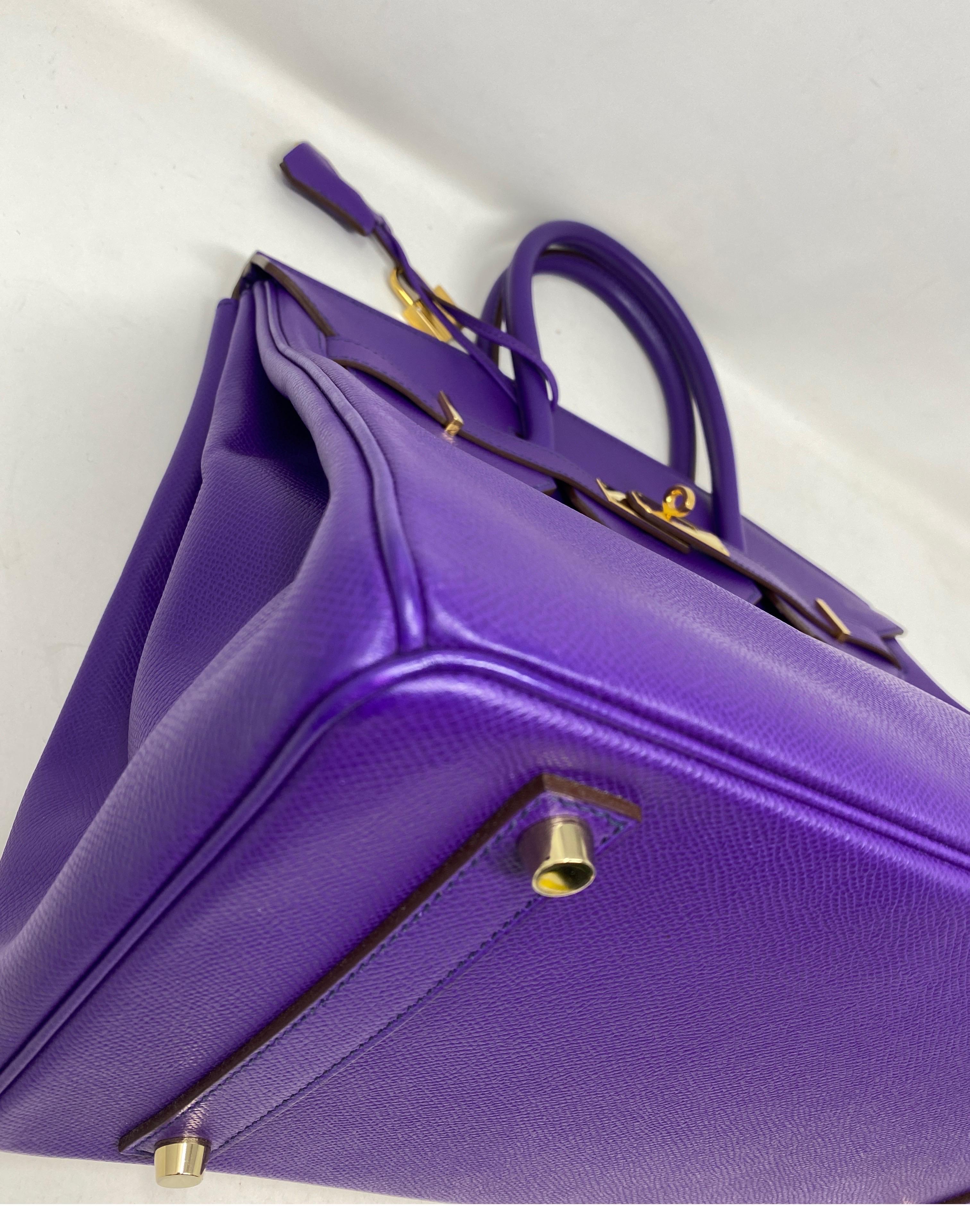 Hermès Birkin 35 Crocus Purple Bag 2